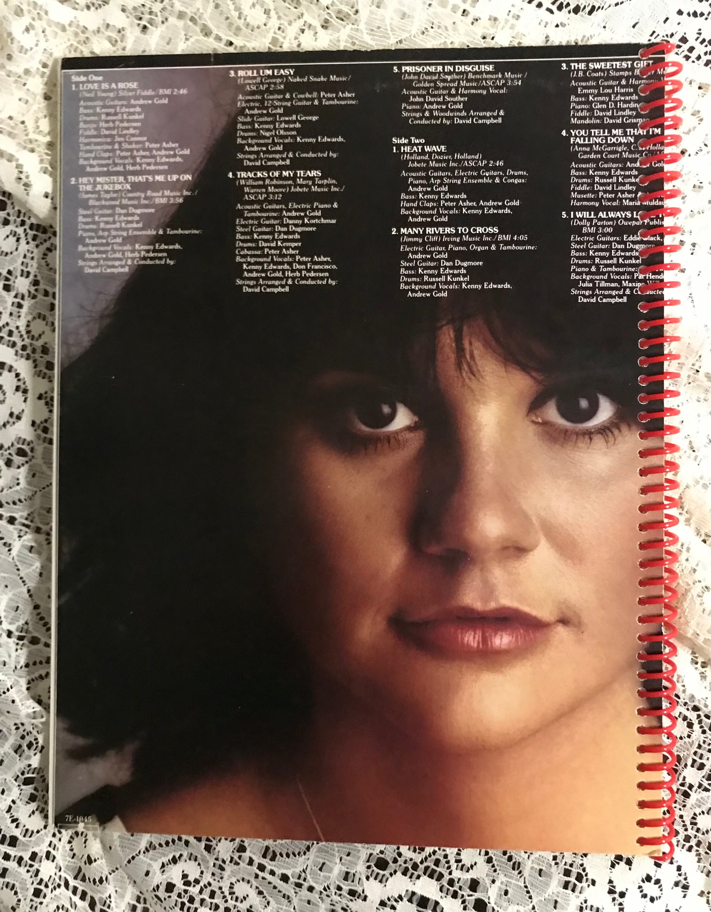Linda Ronstadt Prisoner in Disguise Album Cover Notebook