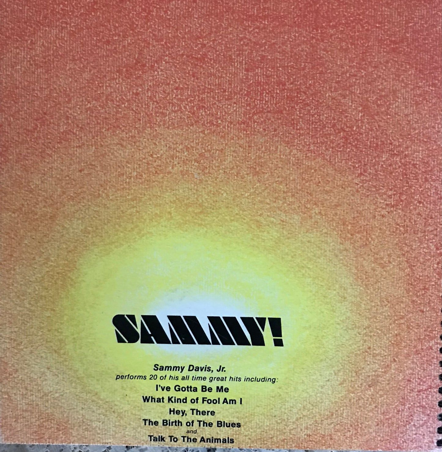 Sammy! Davis Jr Album Cover Notebook