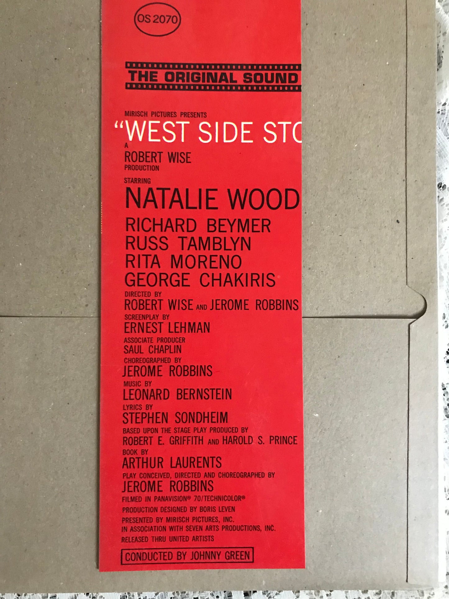 West Side Story Recycled Album Cover Notebook