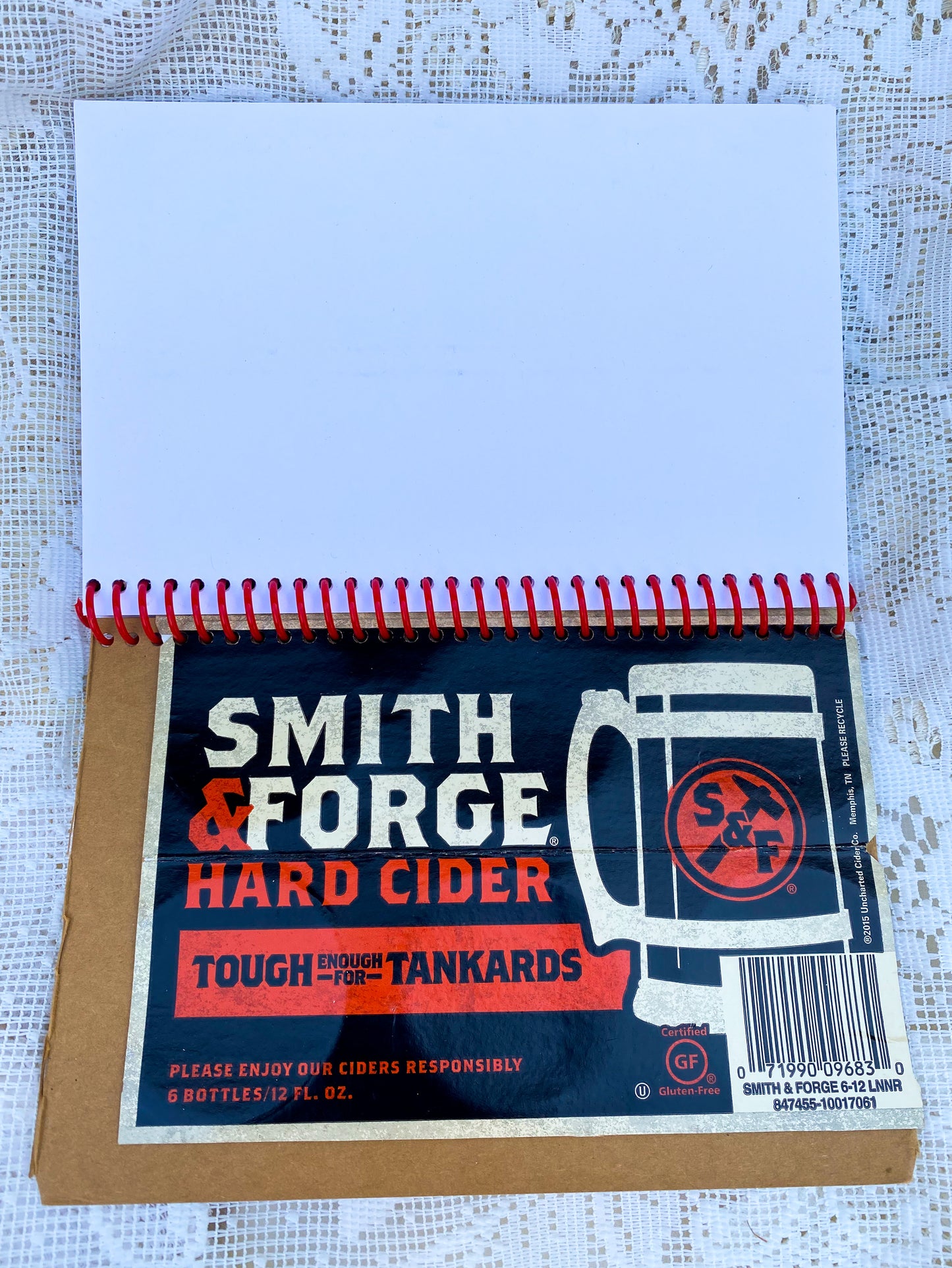 Smith & Forge Hard Cider Recycled Beer Carton Notebook
