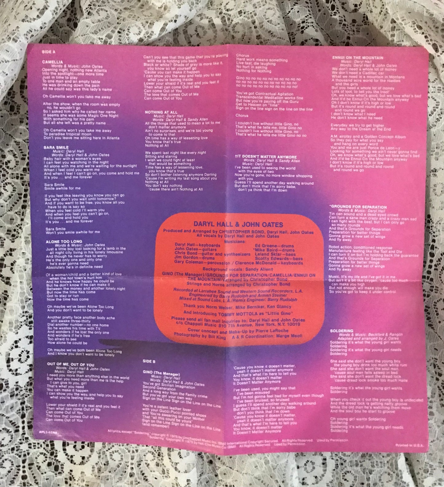 Daryl Hall and John Oates Recycled Album Cover Notebook