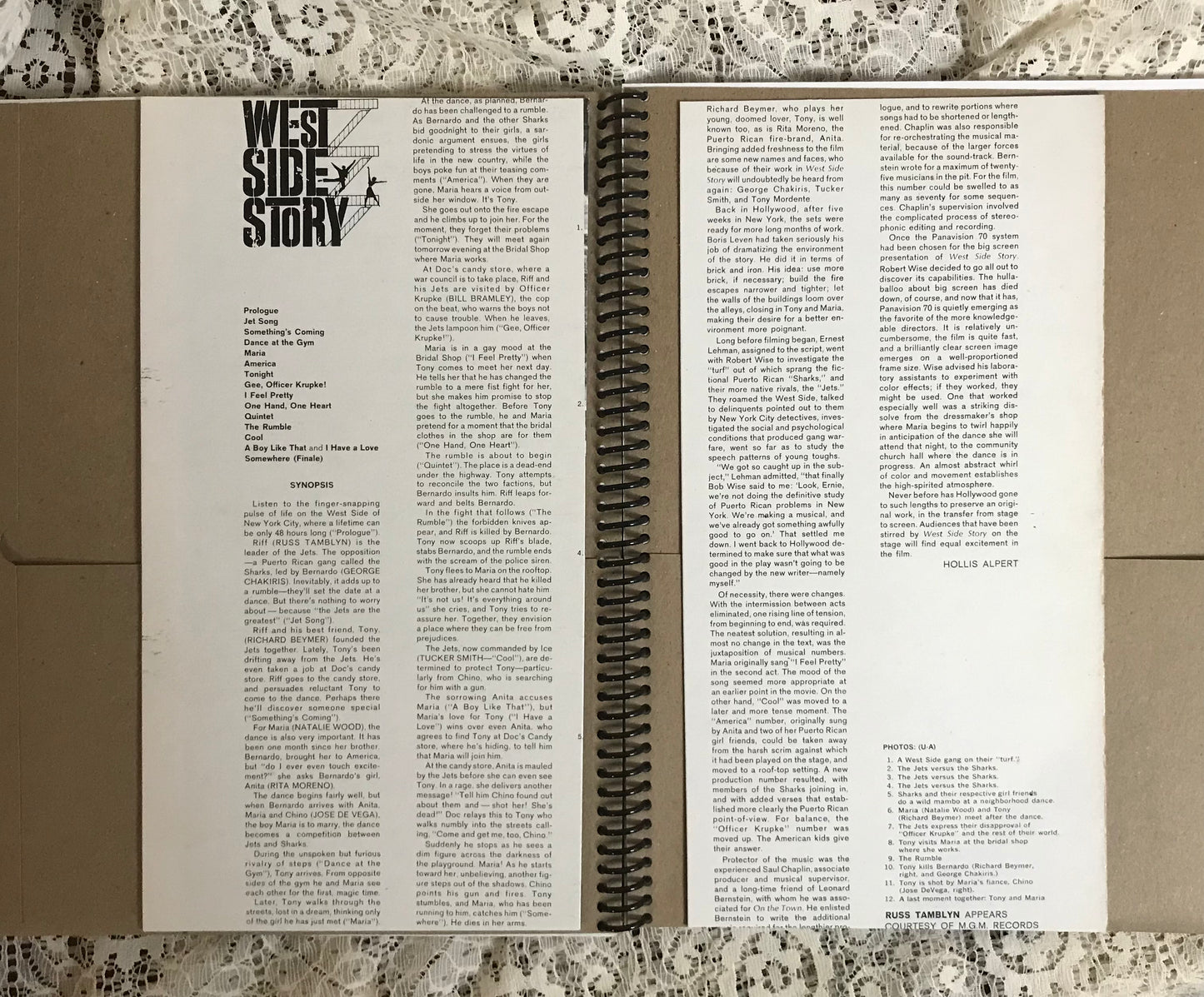 West Side Story Recycled Album Cover Notebook