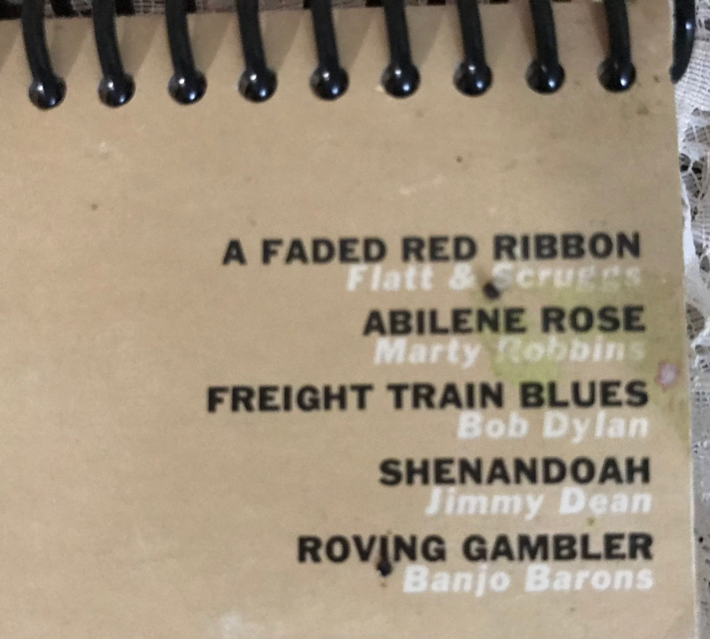 Folk Sound Recycled Album Cover Notebook
