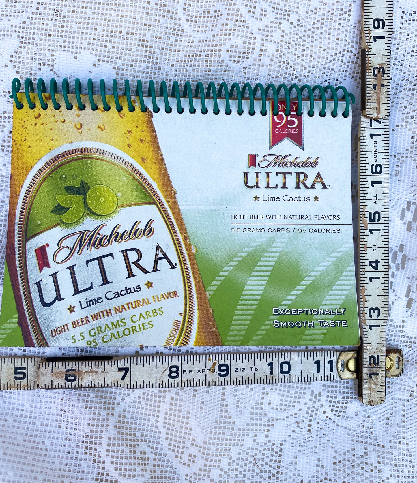 Michelob Ultra Lime Cactus Recycled Beer Carton Notebook