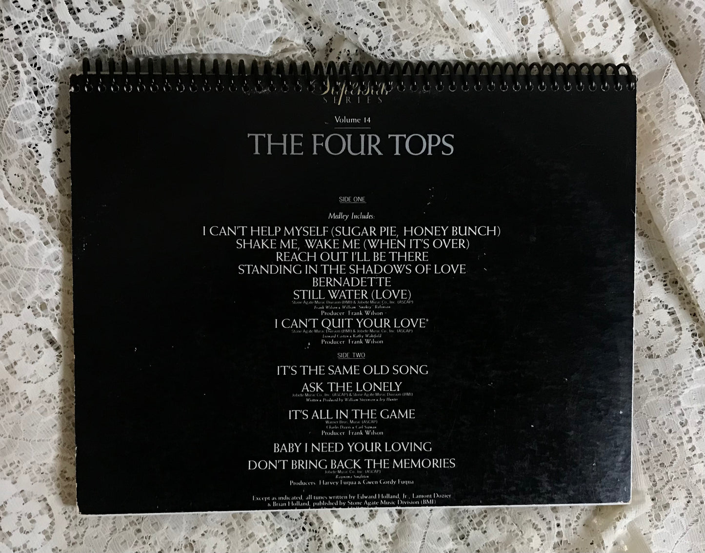 Four Tops Album Cover Notebook