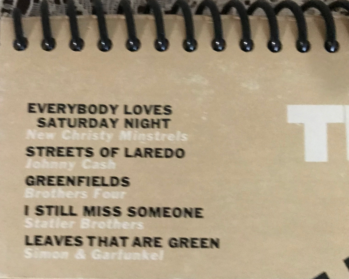 Folk Sound Recycled Album Cover Notebook
