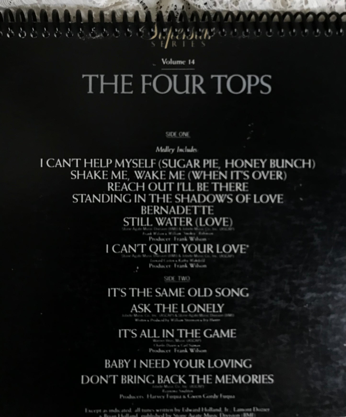 Four Tops Album Cover Notebook