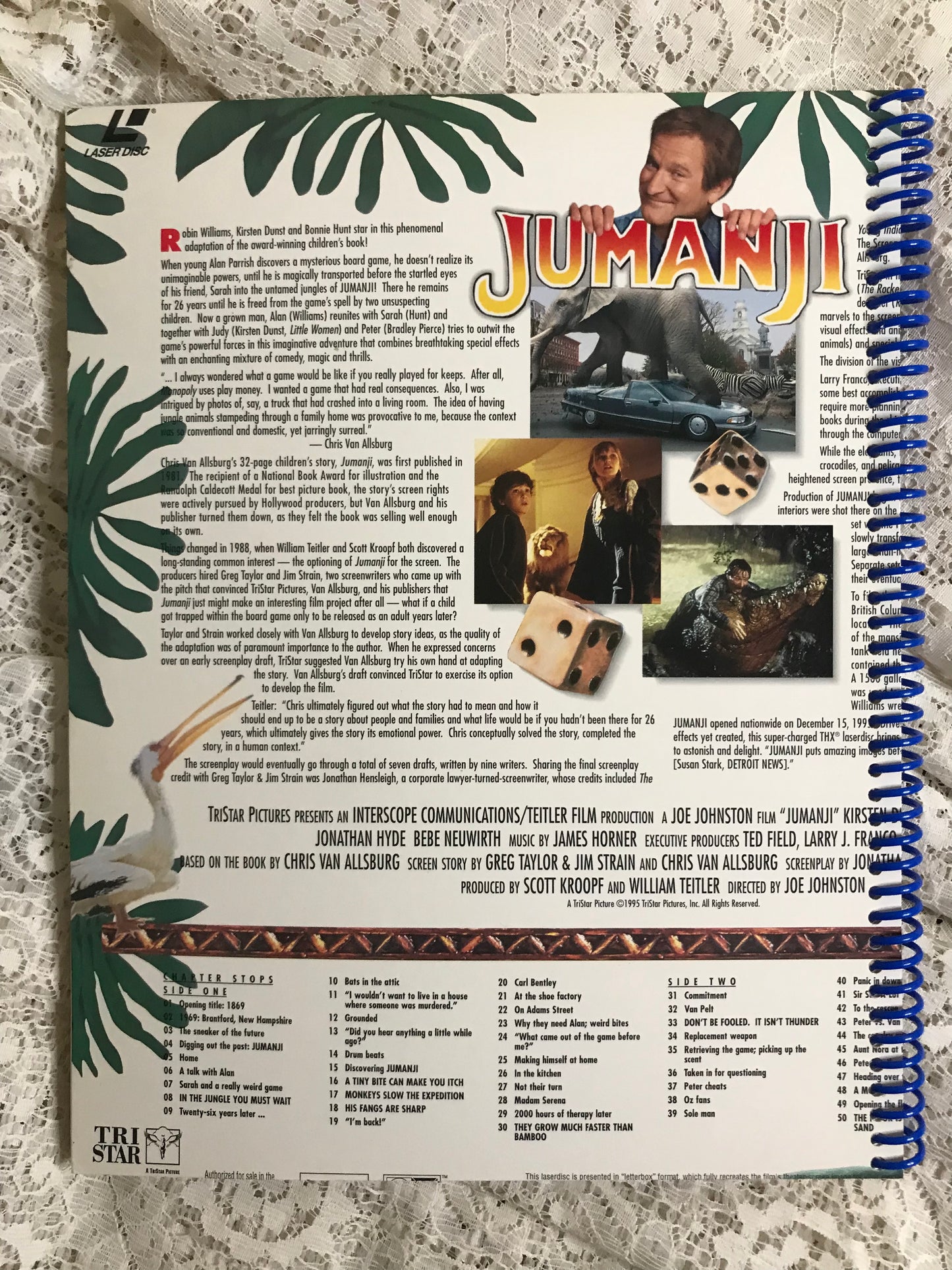 Jumanji Robin Williams Album Cover Notebook