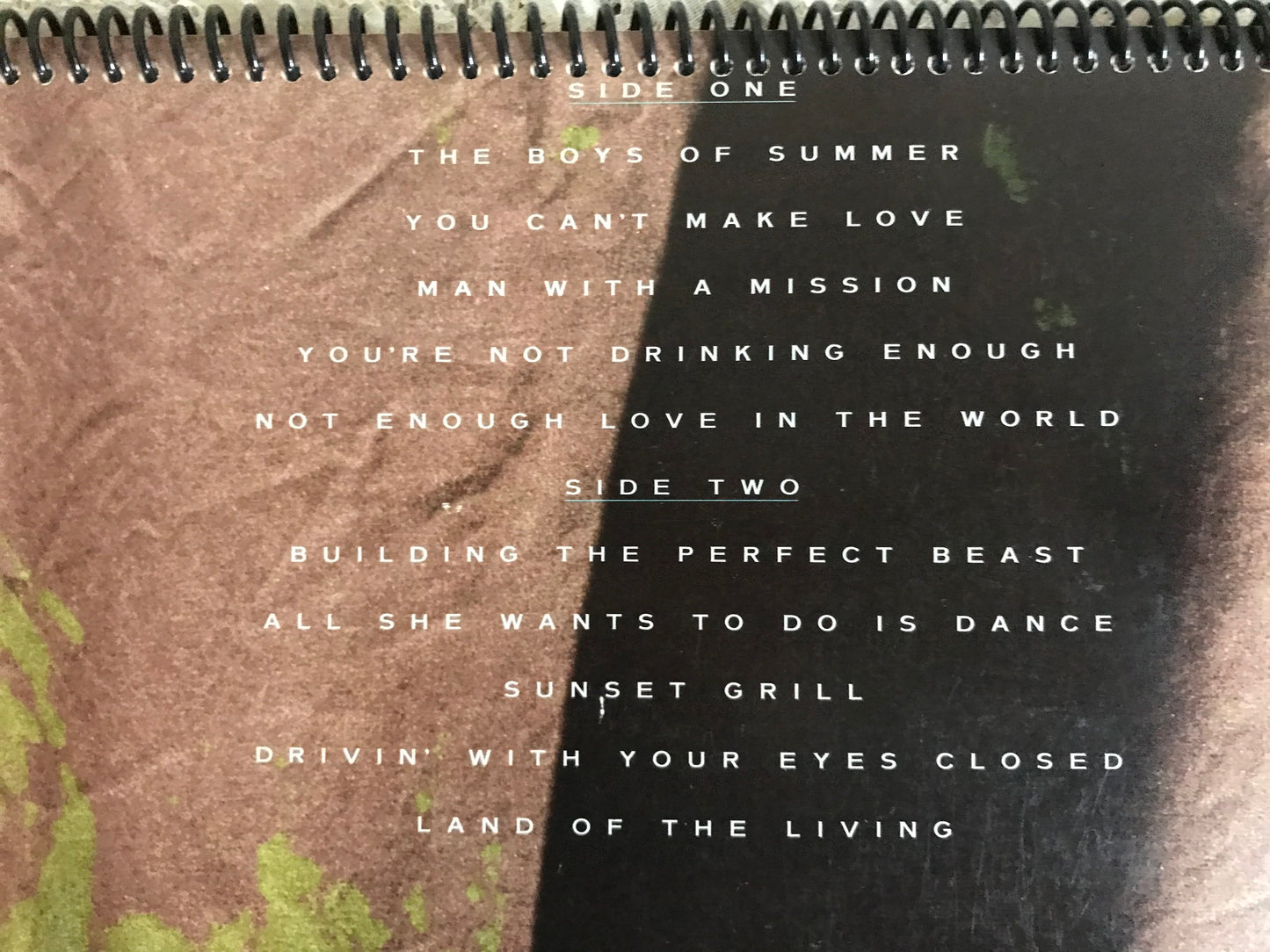 Don Henley Building The Perfect Beast Album Cover Notebook