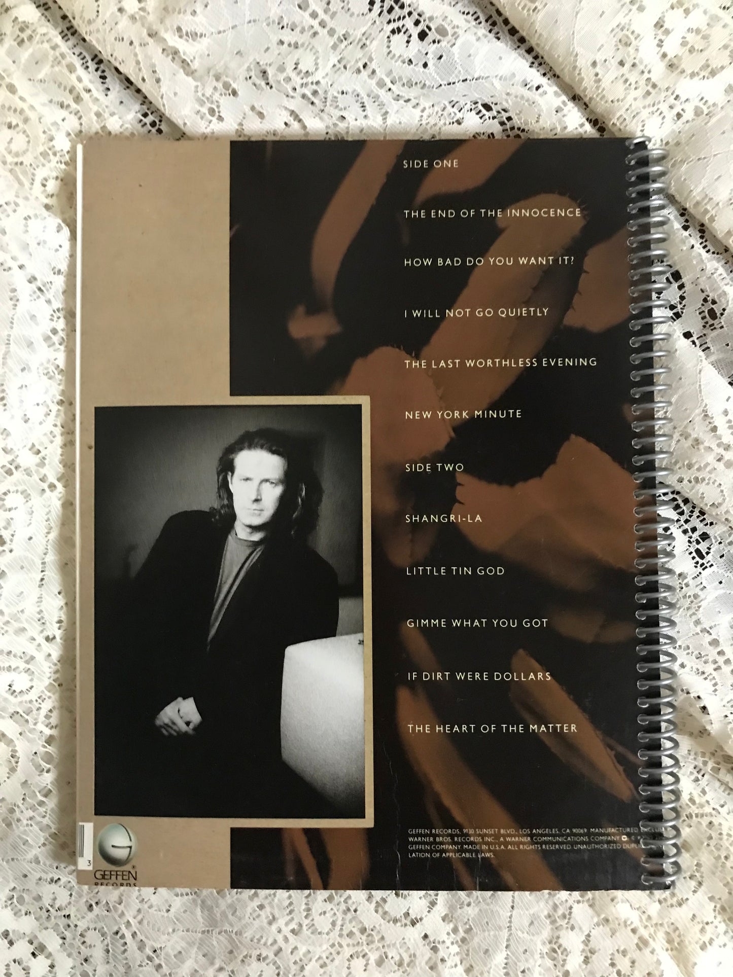 Don Henley The End Of The Innocence Album Cover Notebook