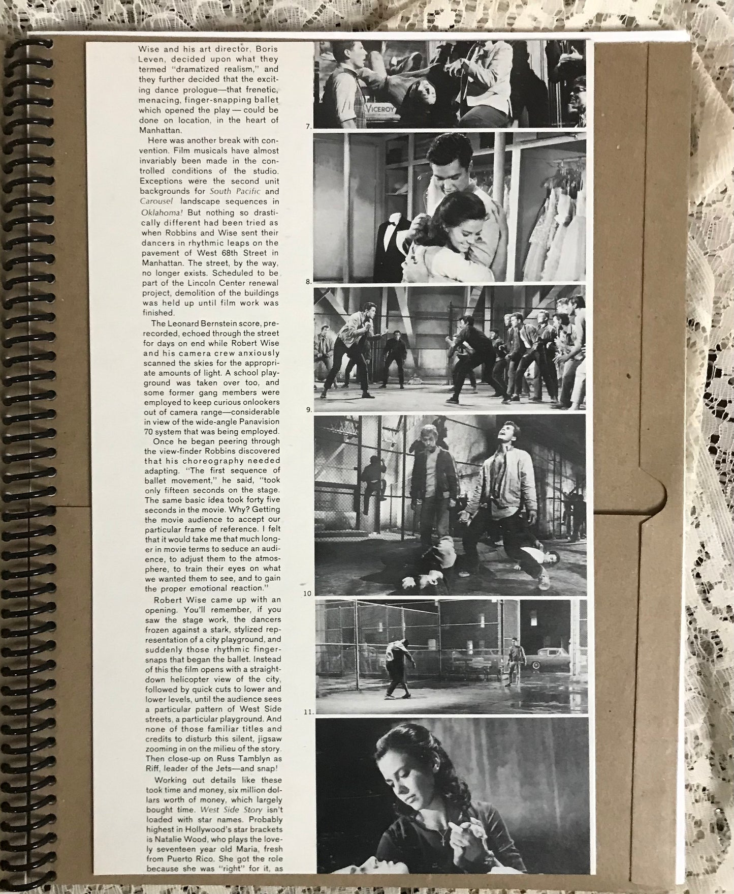 West Side Story Recycled Album Cover Notebook