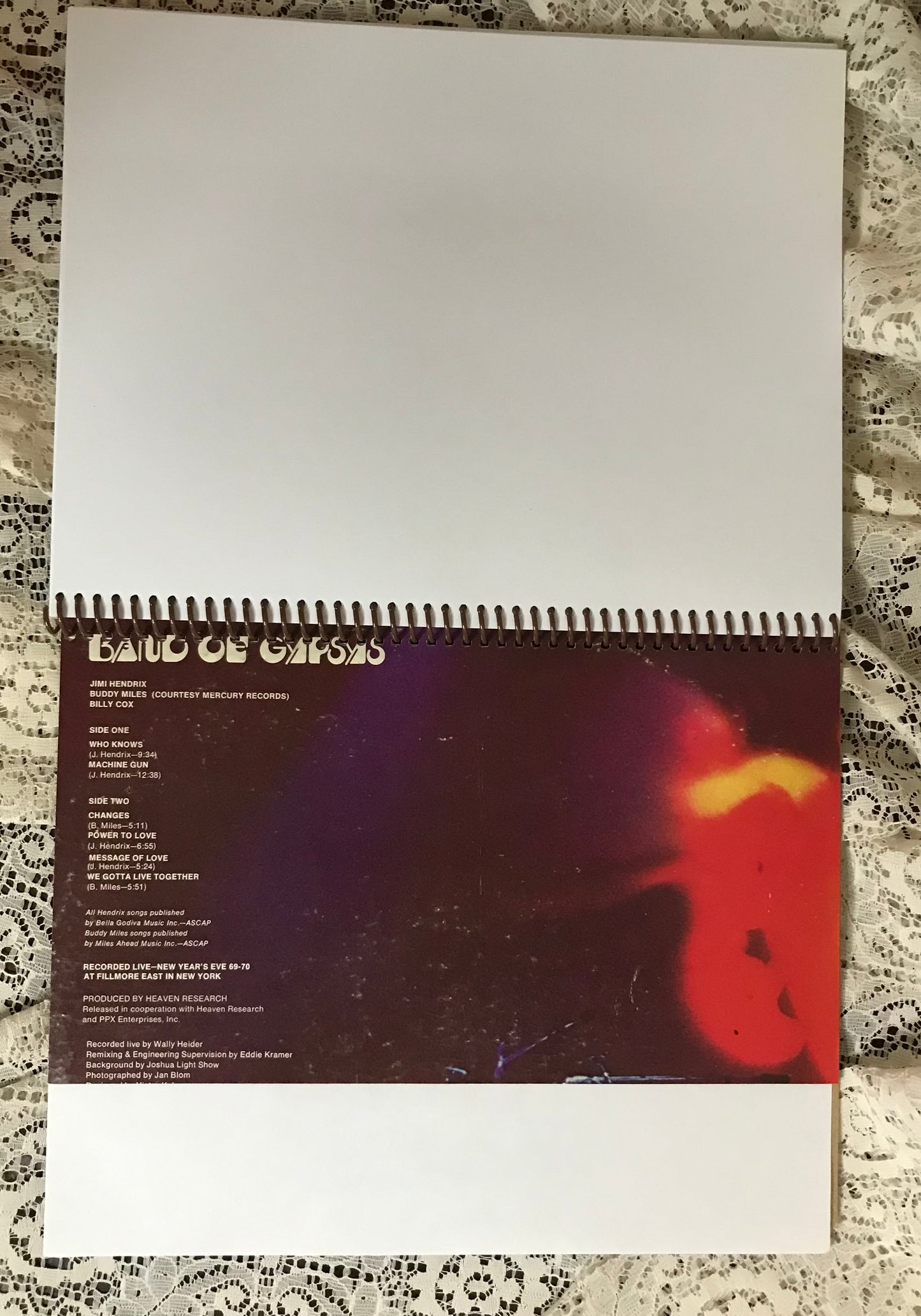 Jimi Hendrix Album Cover Notebook