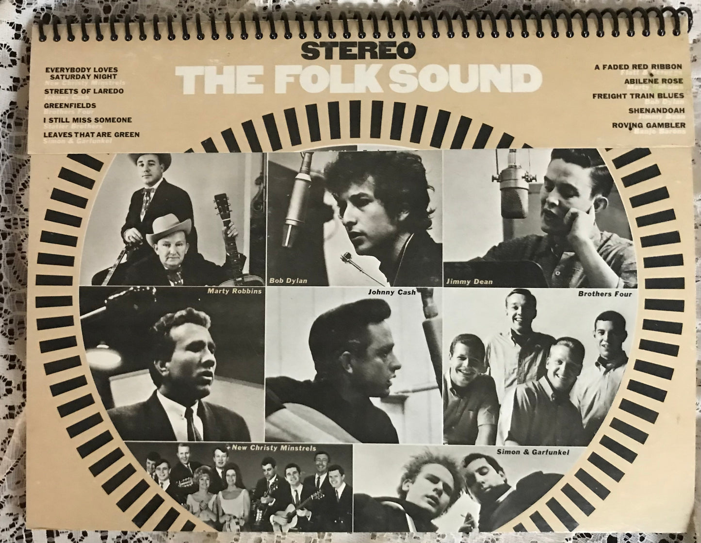 Folk Sound Recycled Album Cover Notebook