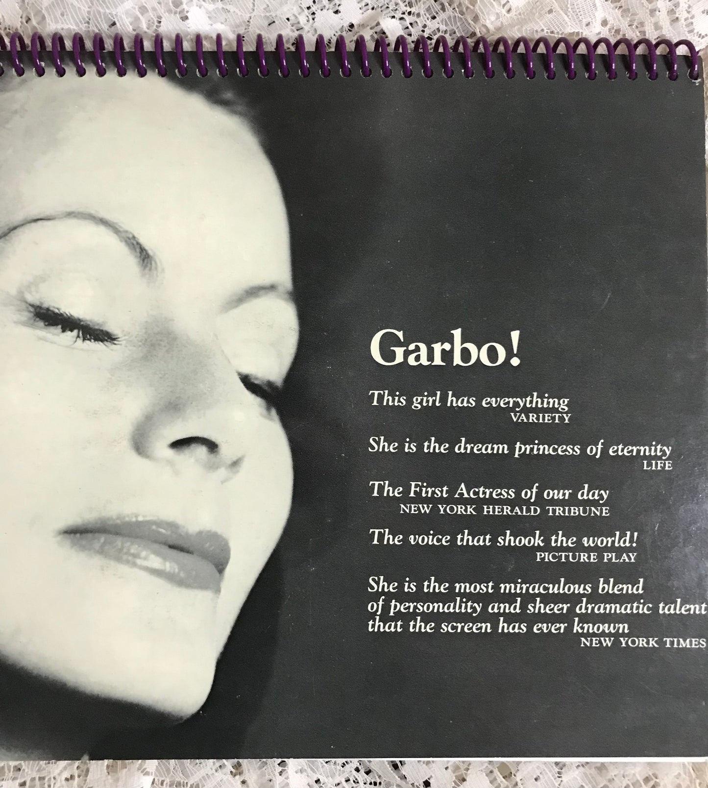 Garbo Album Cover Notebook
