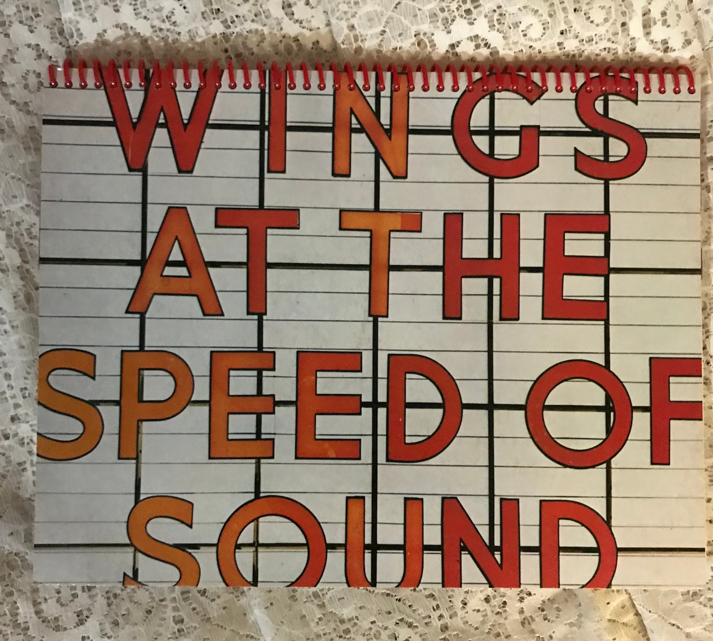 Paul McCartney Wings at the Speed of Sound  Album Cover Notebook