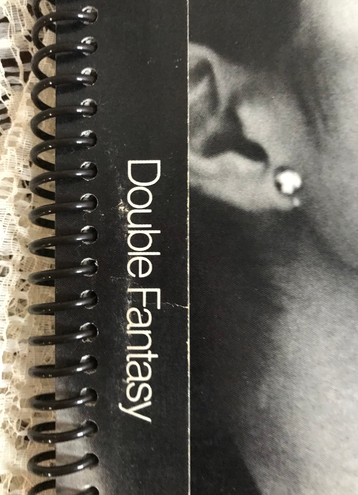 John Lennon and Yoko Ono Double Fantasy Recycled Album Cover Notebook RARE