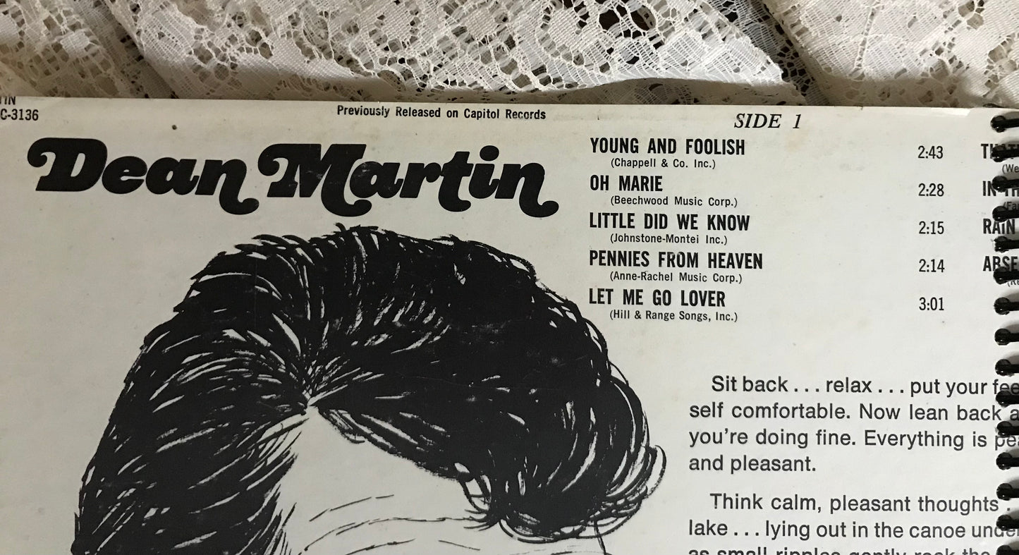 Dean Martin  Young & Foolish Album Cover Notebook