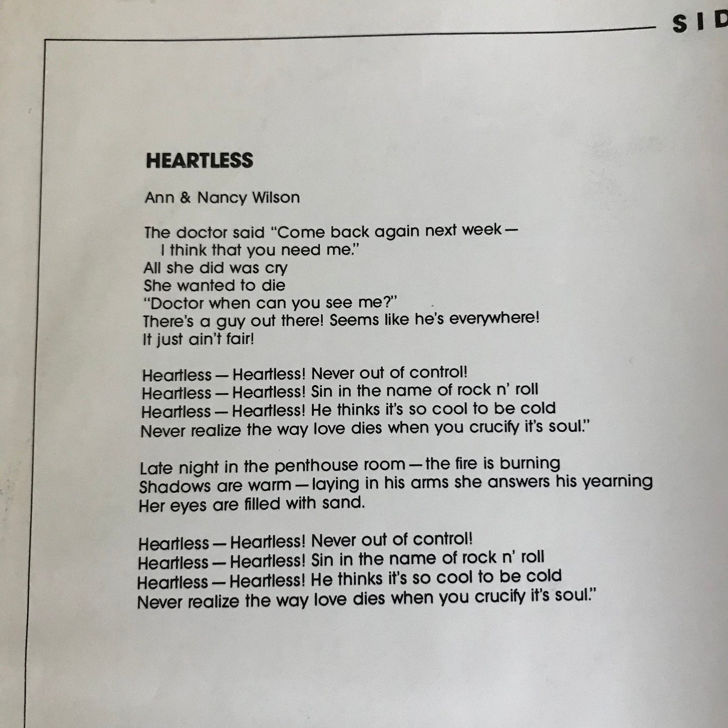 Heart Magazine Album Cover Notebook