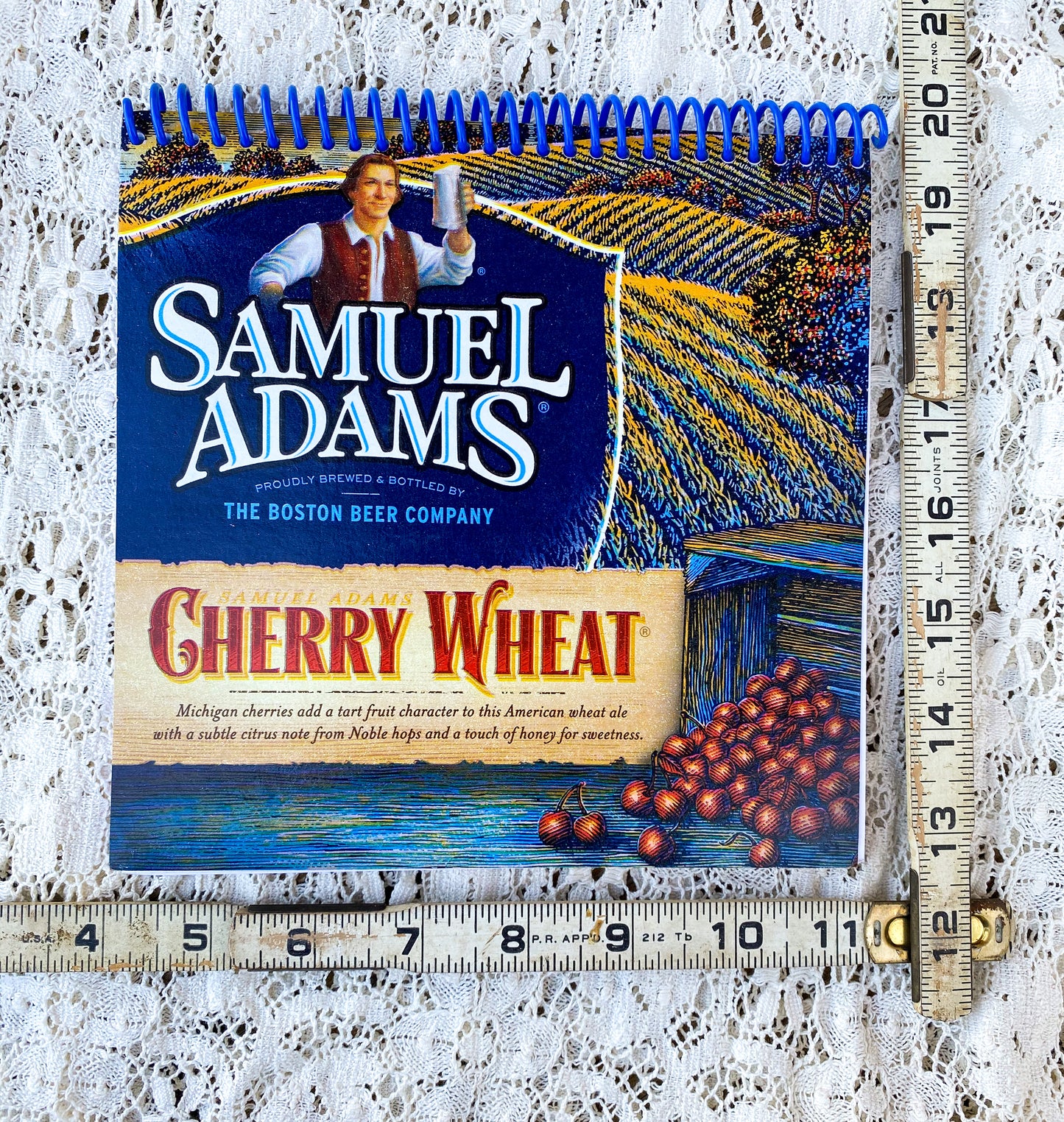 Samuel Adams Cherry Wheat Recycled Beer Carton Notebook