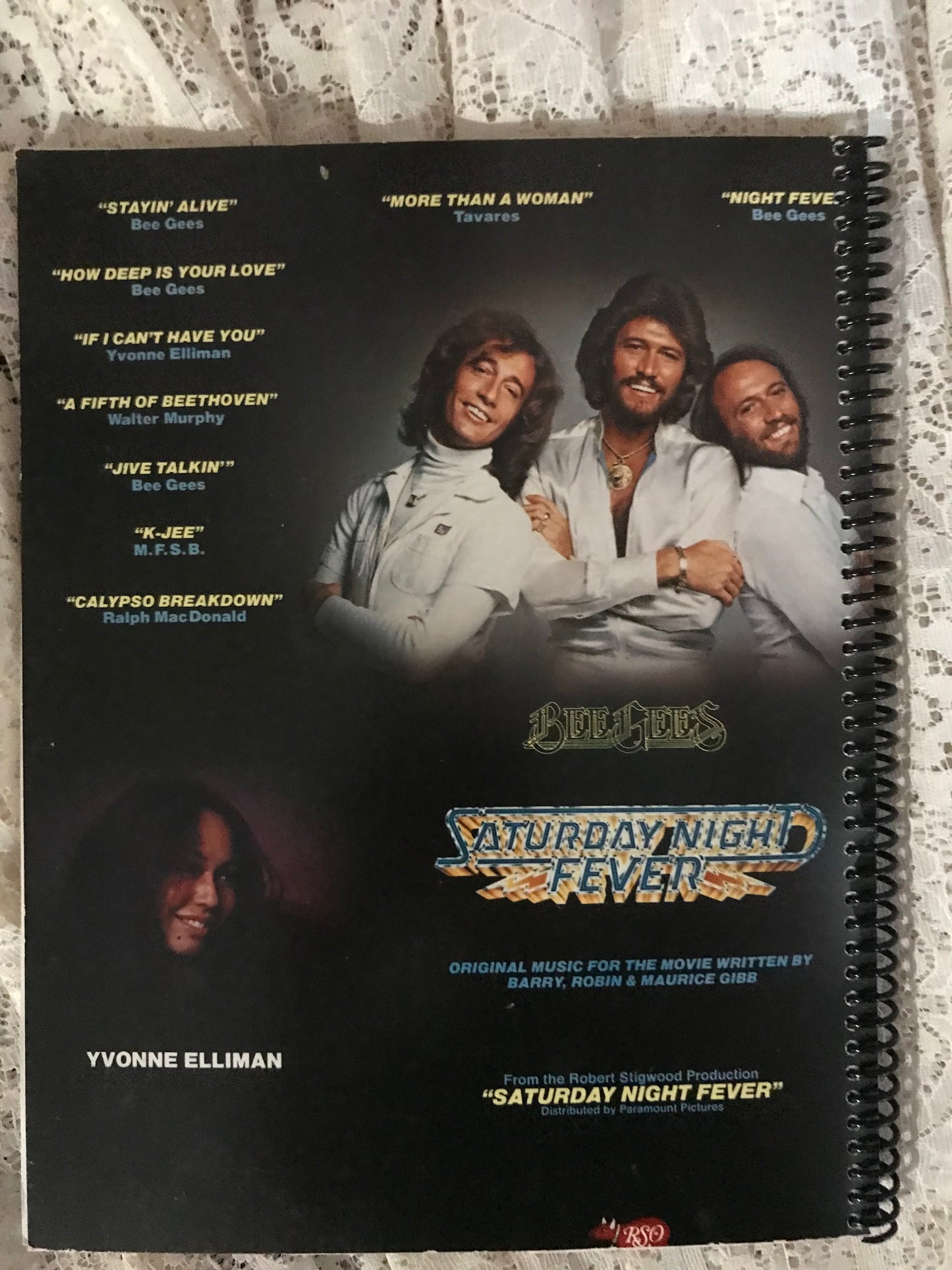 Saturday Night Fever Bee Gees Album Cover Notebook