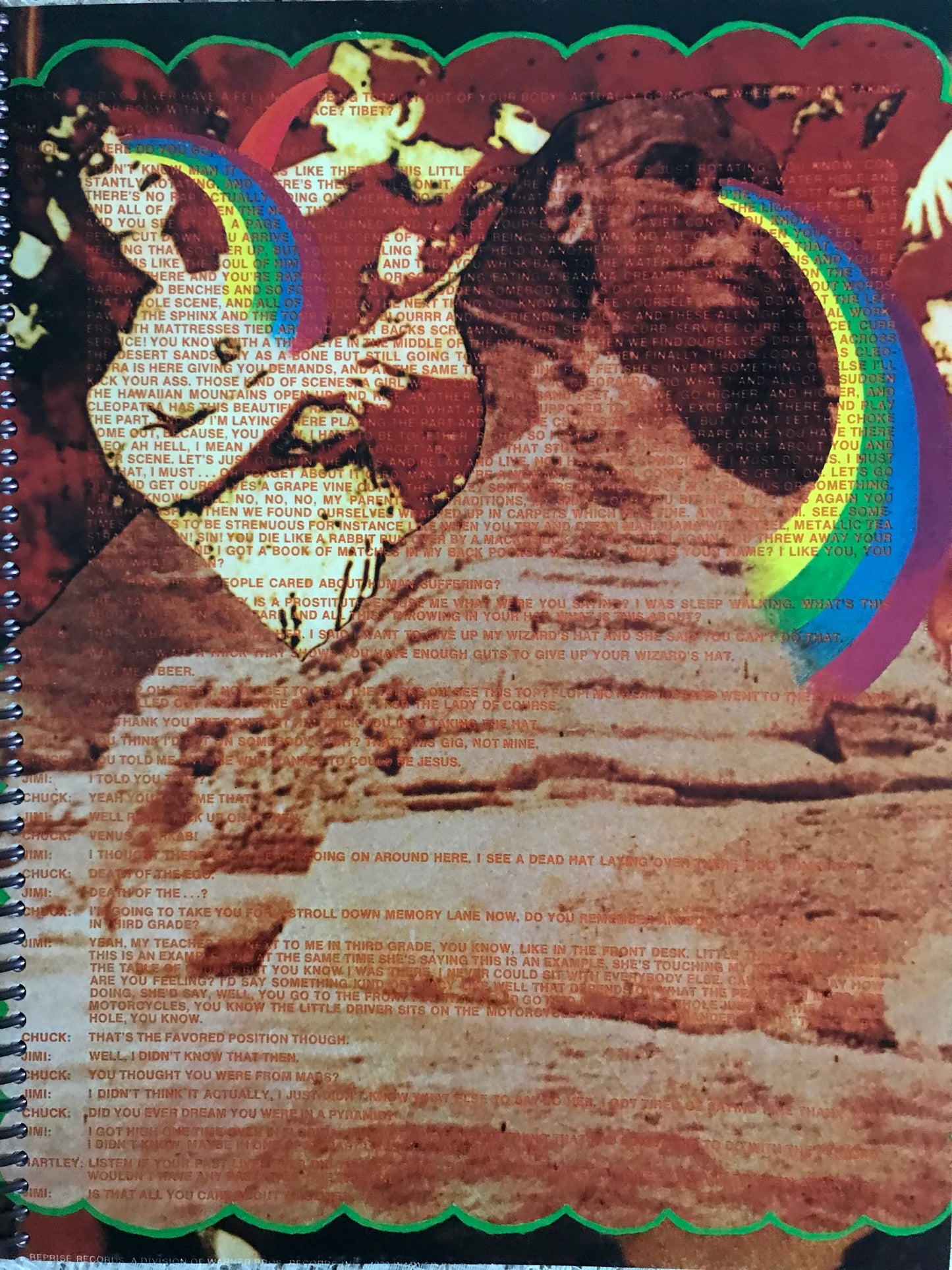 Jimi Hendrix Rainbow Bridge Album Cover Notebook