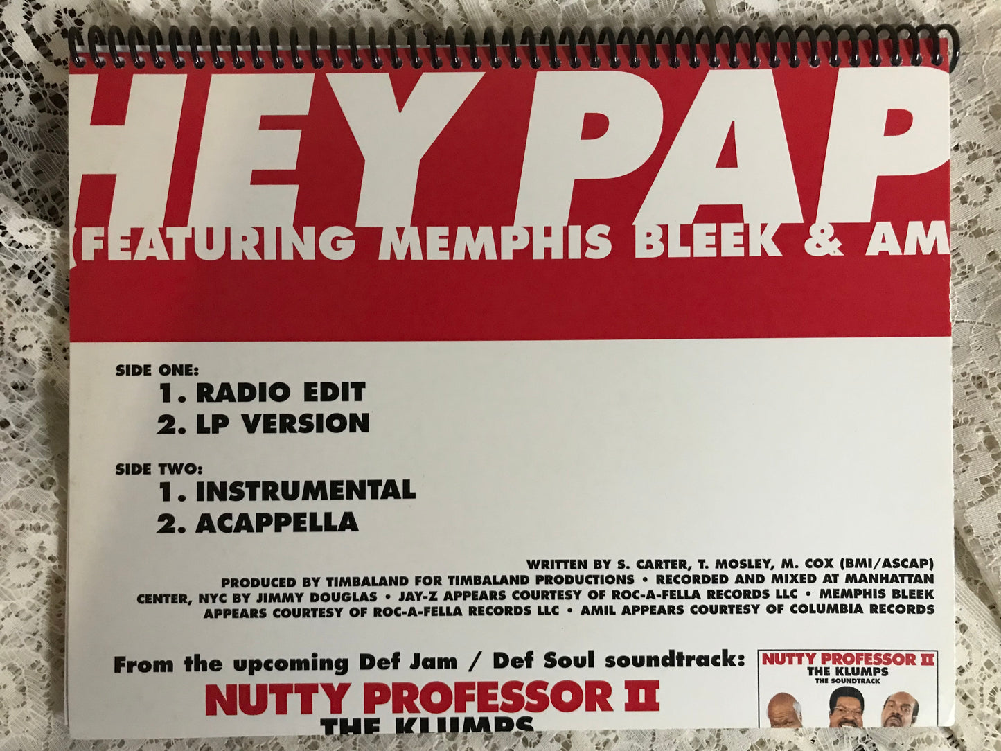 Jay Z Hey Papi Album Cover Notebook
