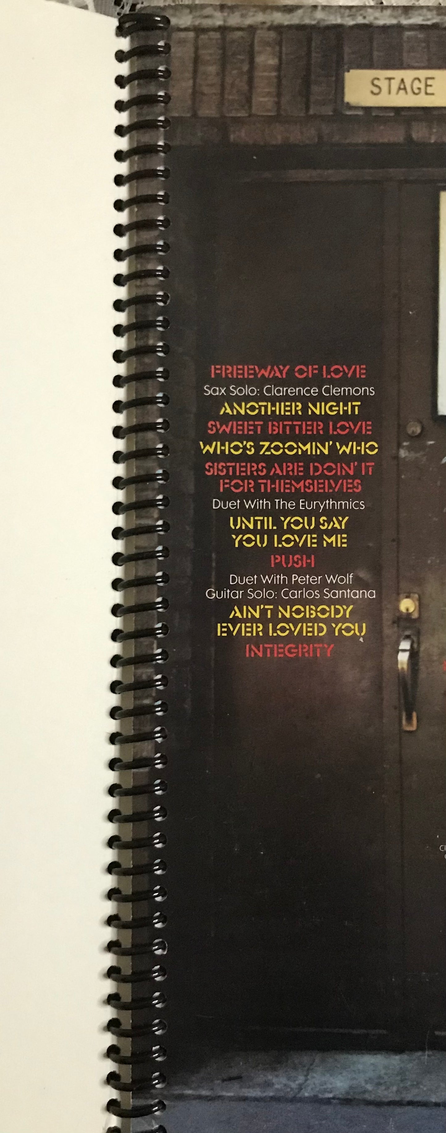 Aretha Franklin Who's Zoomin Who Album Cover Notebook