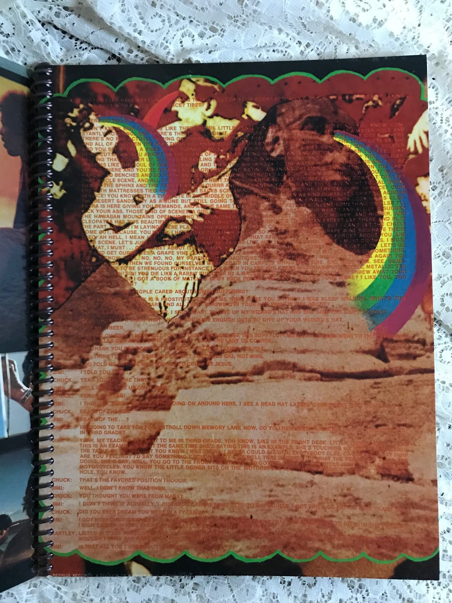 Jimi Hendrix Rainbow Bridge Album Cover Notebook