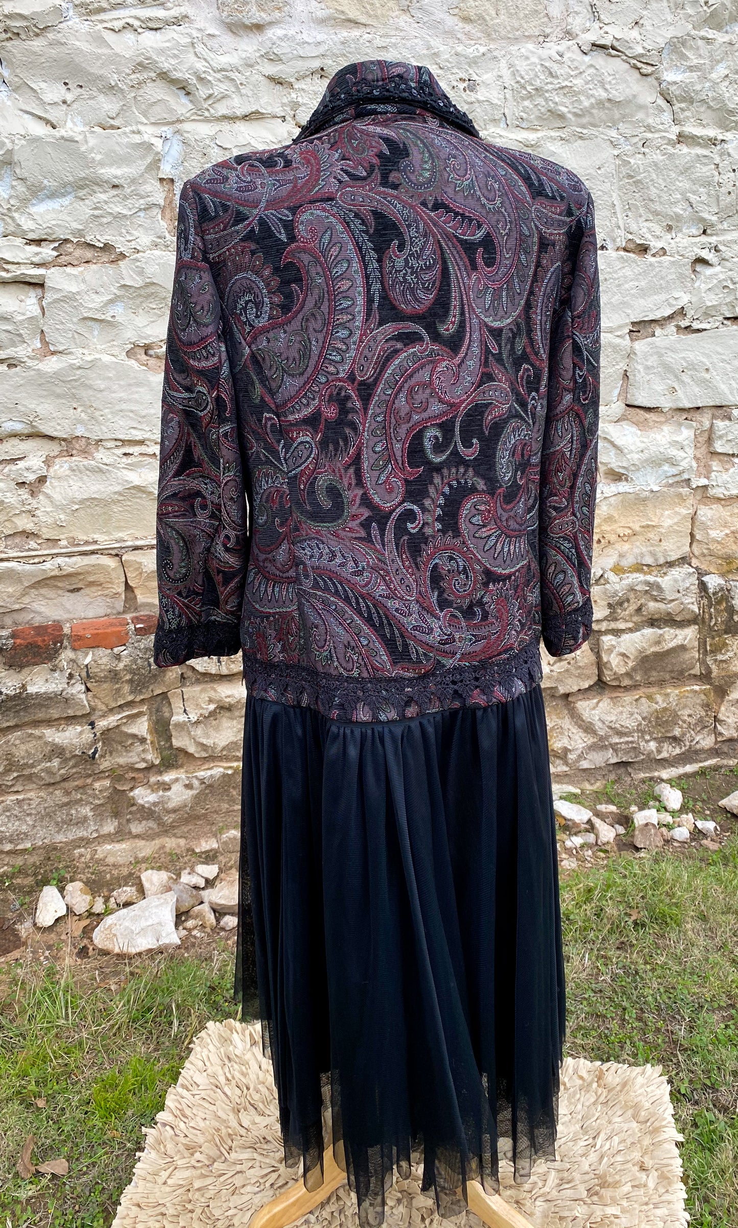 Dark Paisley Jacket - Large