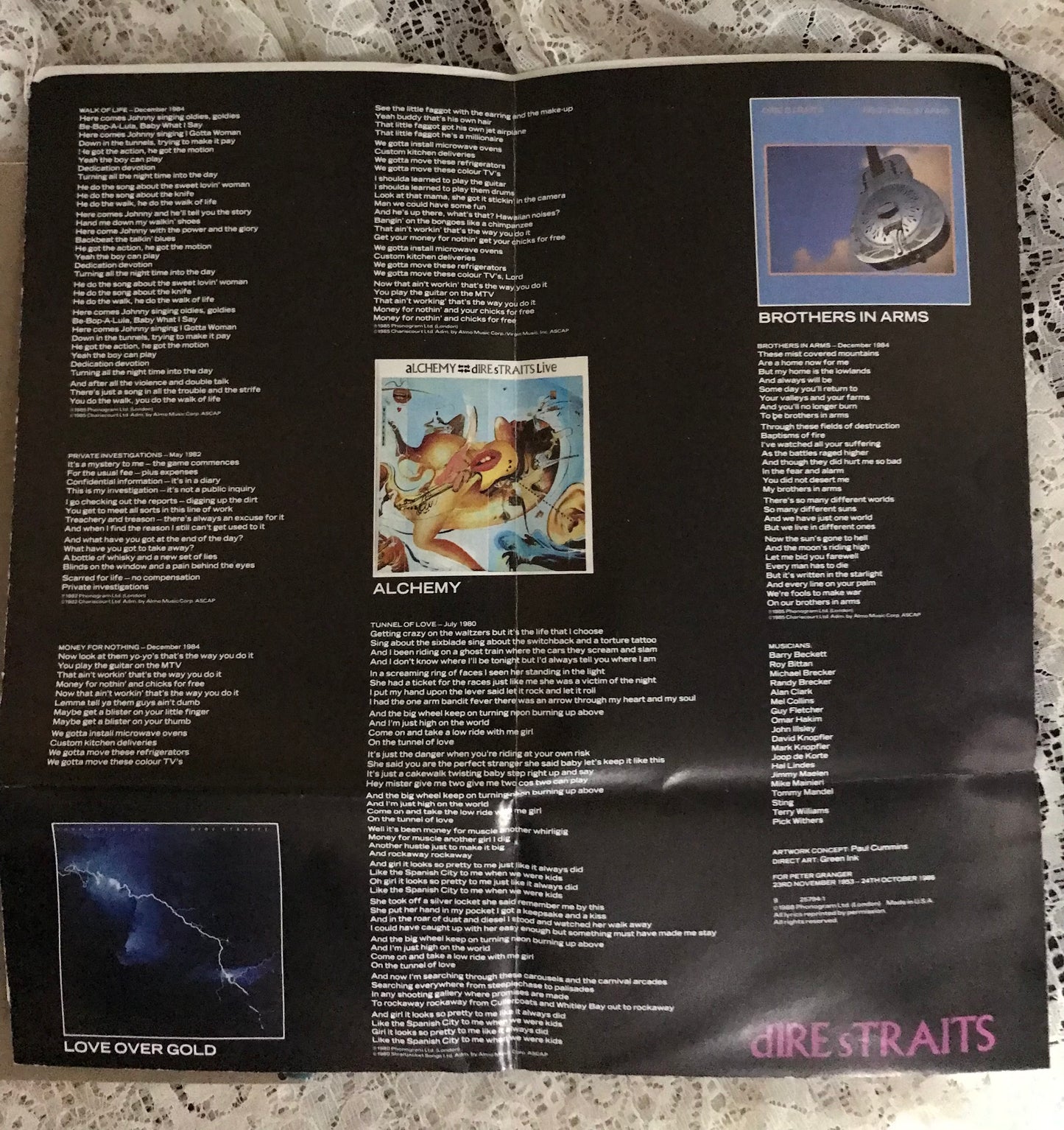 Dire Sraits Album Cover Notebook