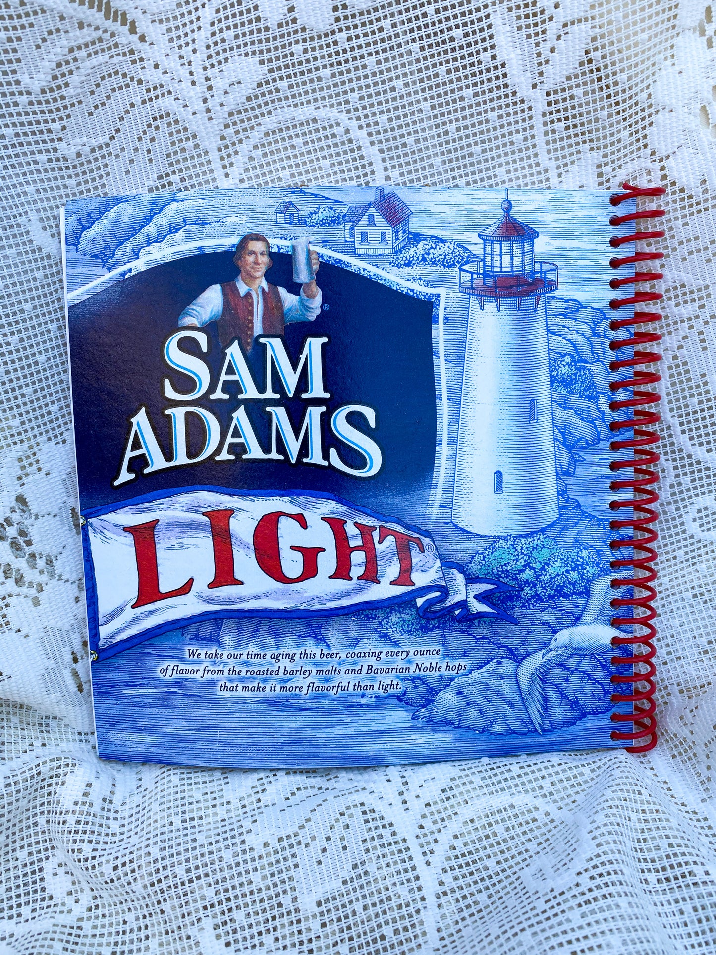 Samuel Adams Light Recycled Beer Carton Notebook