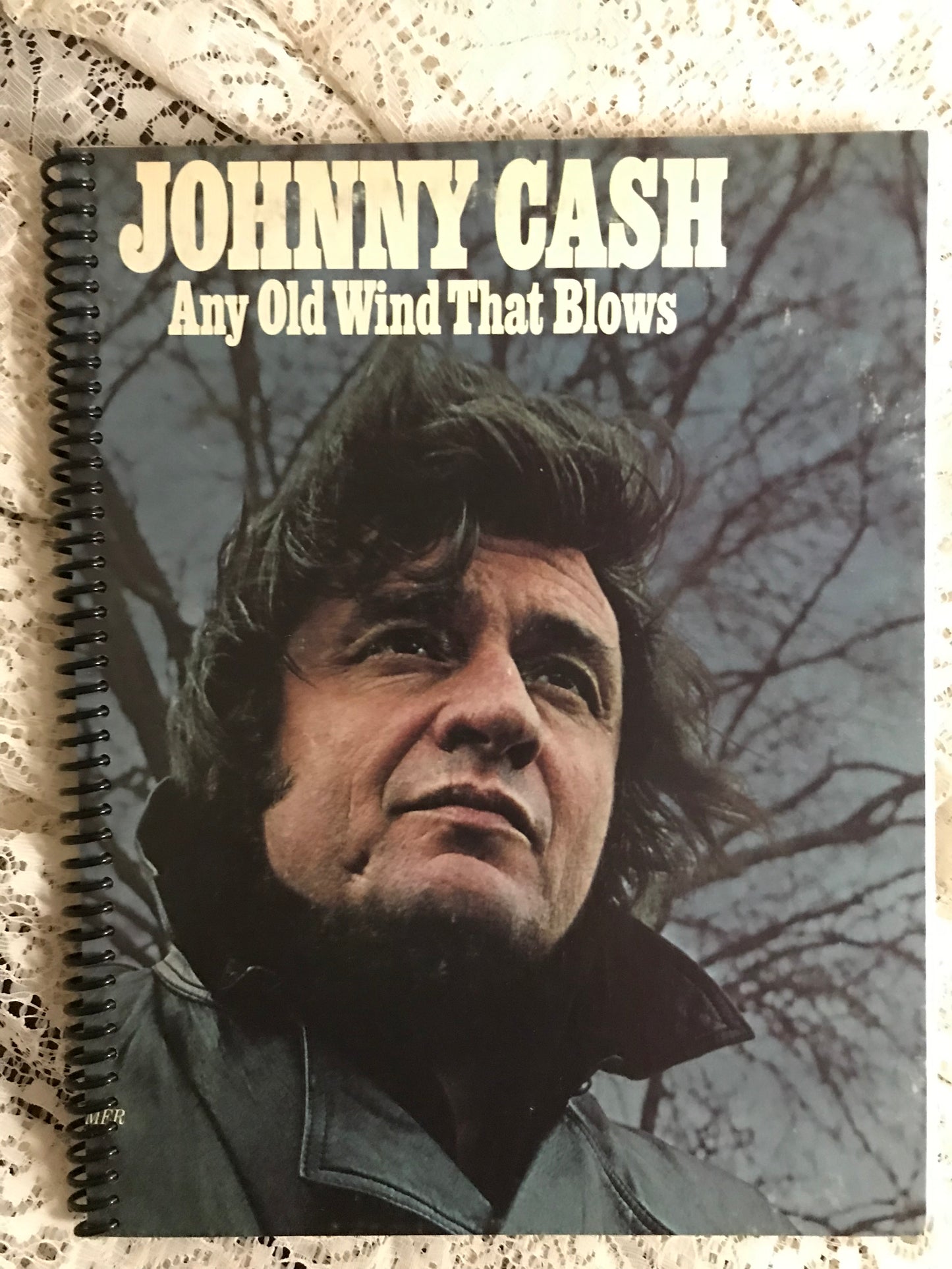 Johnny Cash Any Old  Wind That Blows Album Cover Notebook