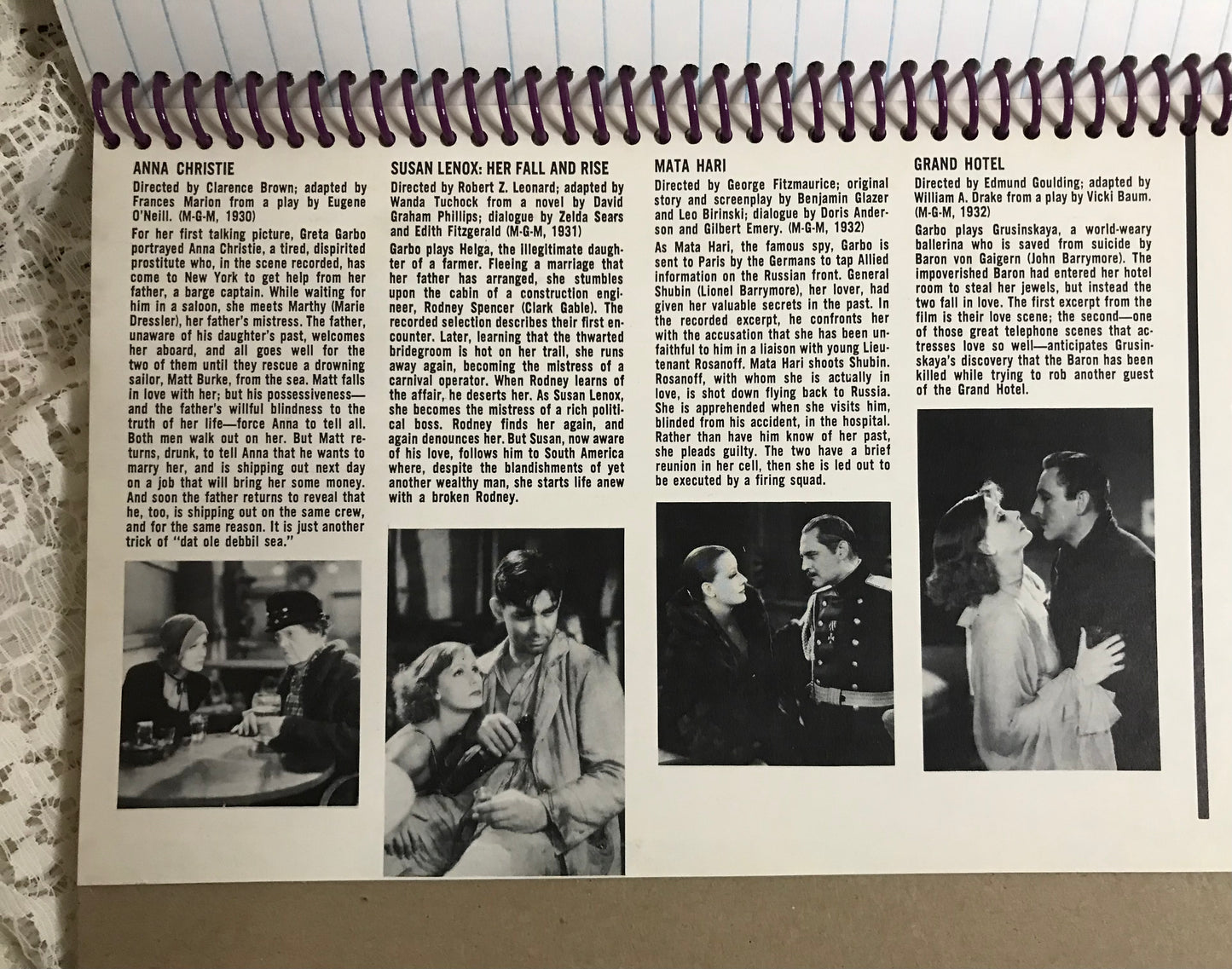 Garbo Album Cover Notebook