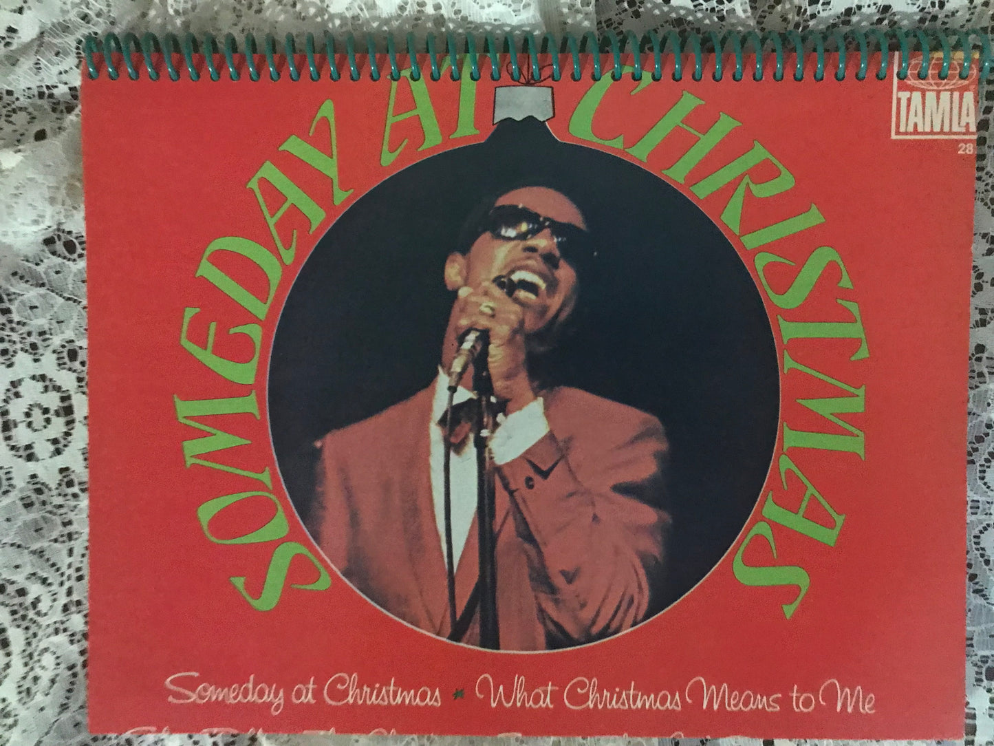 Stevie Wonder Some Day at Christmas Album Cover Notebook