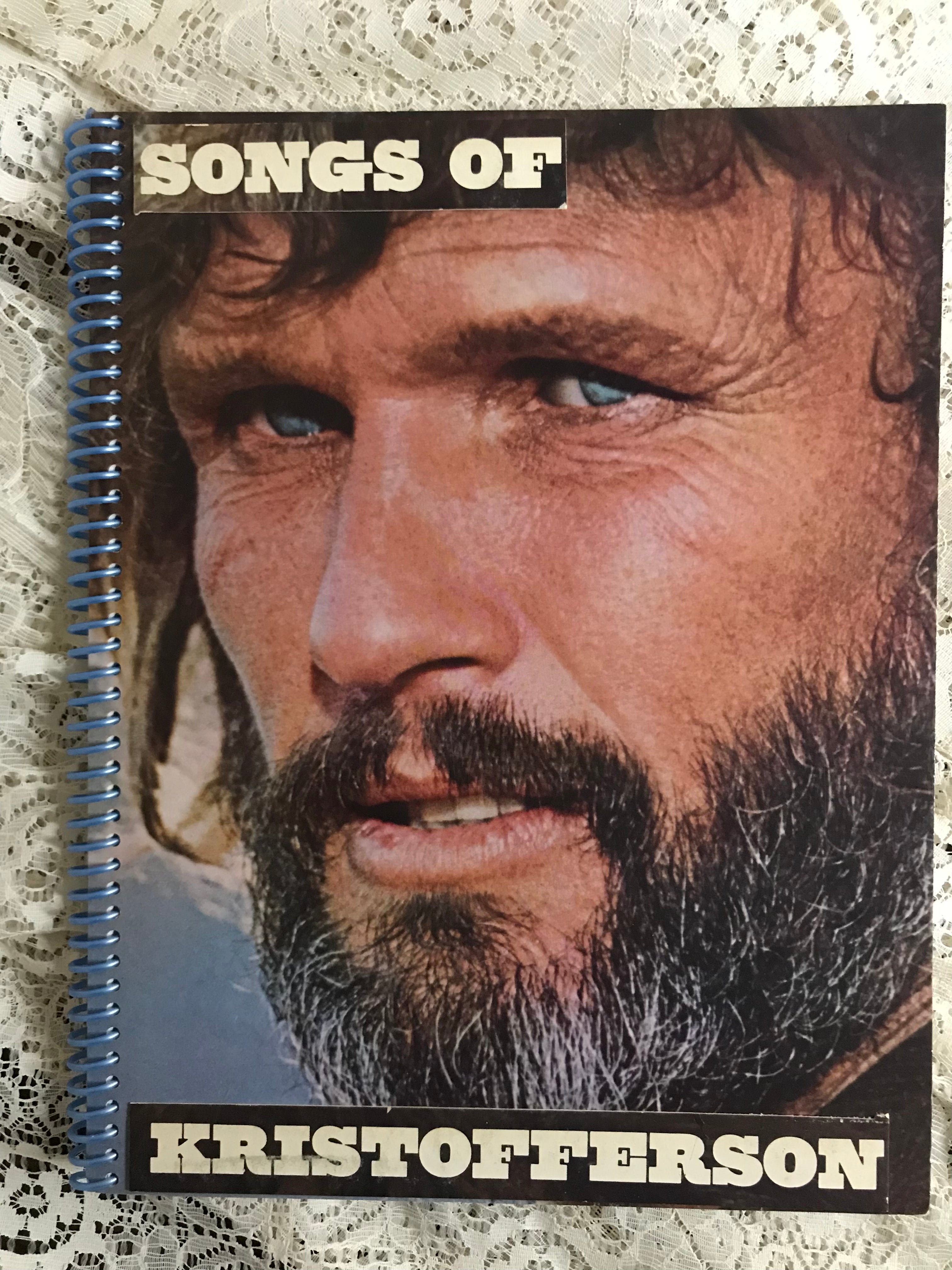 Kris Kristofferson, Songs Of, Album Cover Notebook – A Victorian