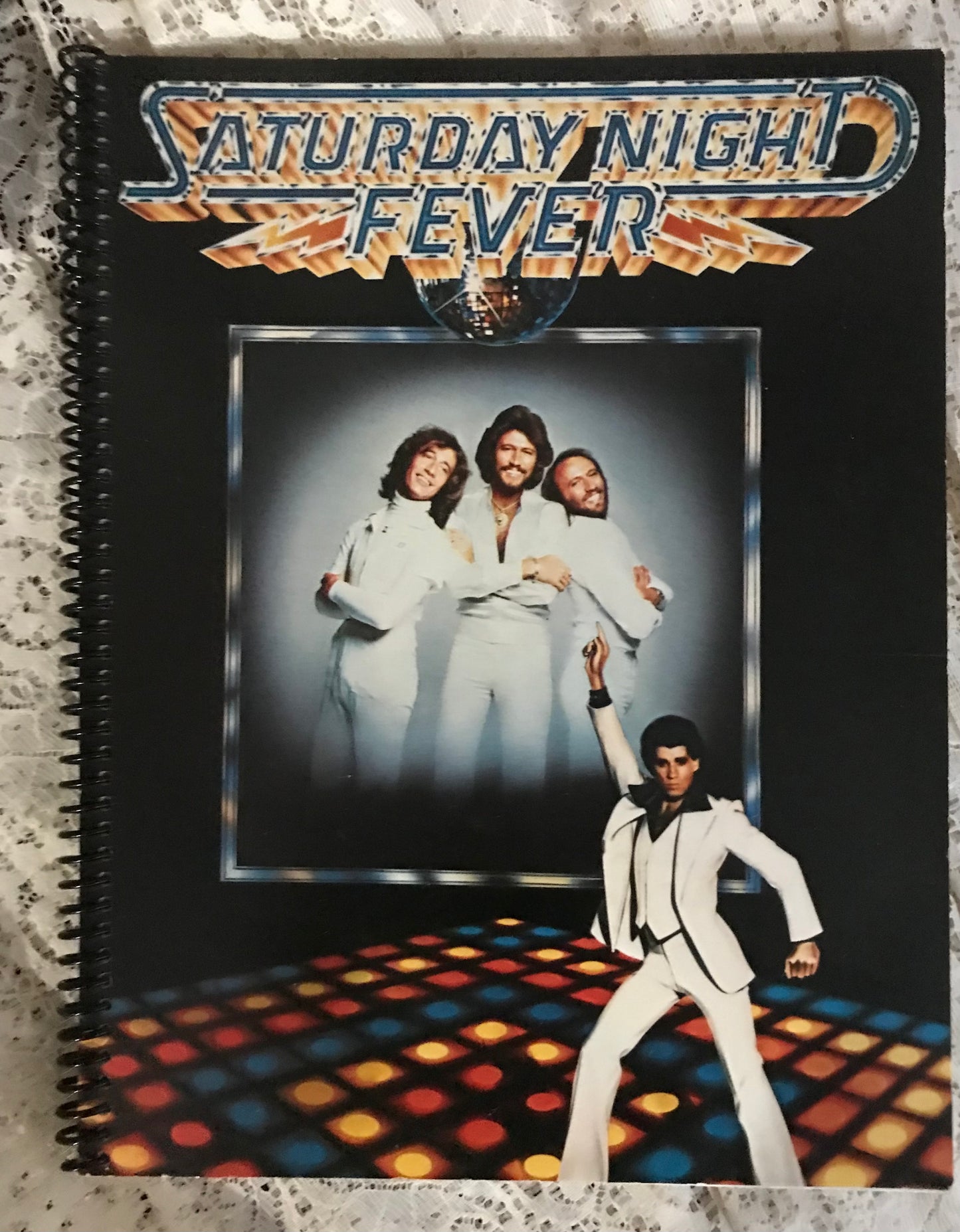 Saturday Night Fever Bee Gees Album Cover Notebook