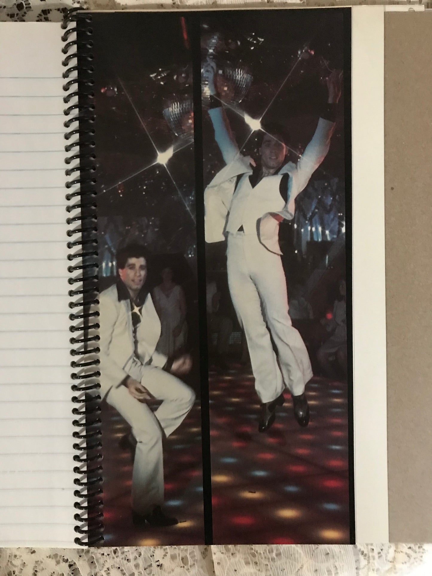 Saturday Night Fever Bee Gees Album Cover Notebook