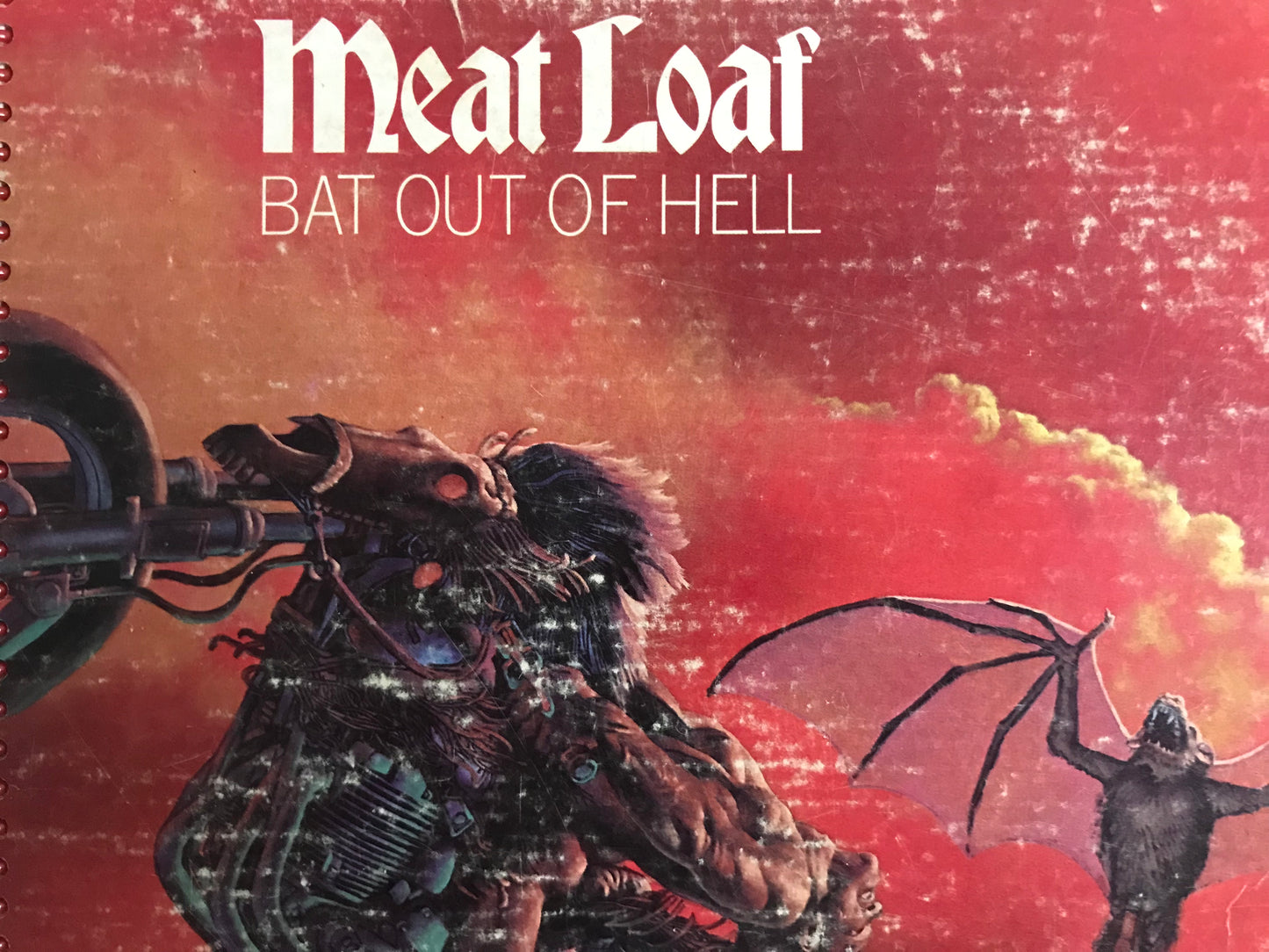 Meatloaf Bat Out Of Hell Album Cover Notebook