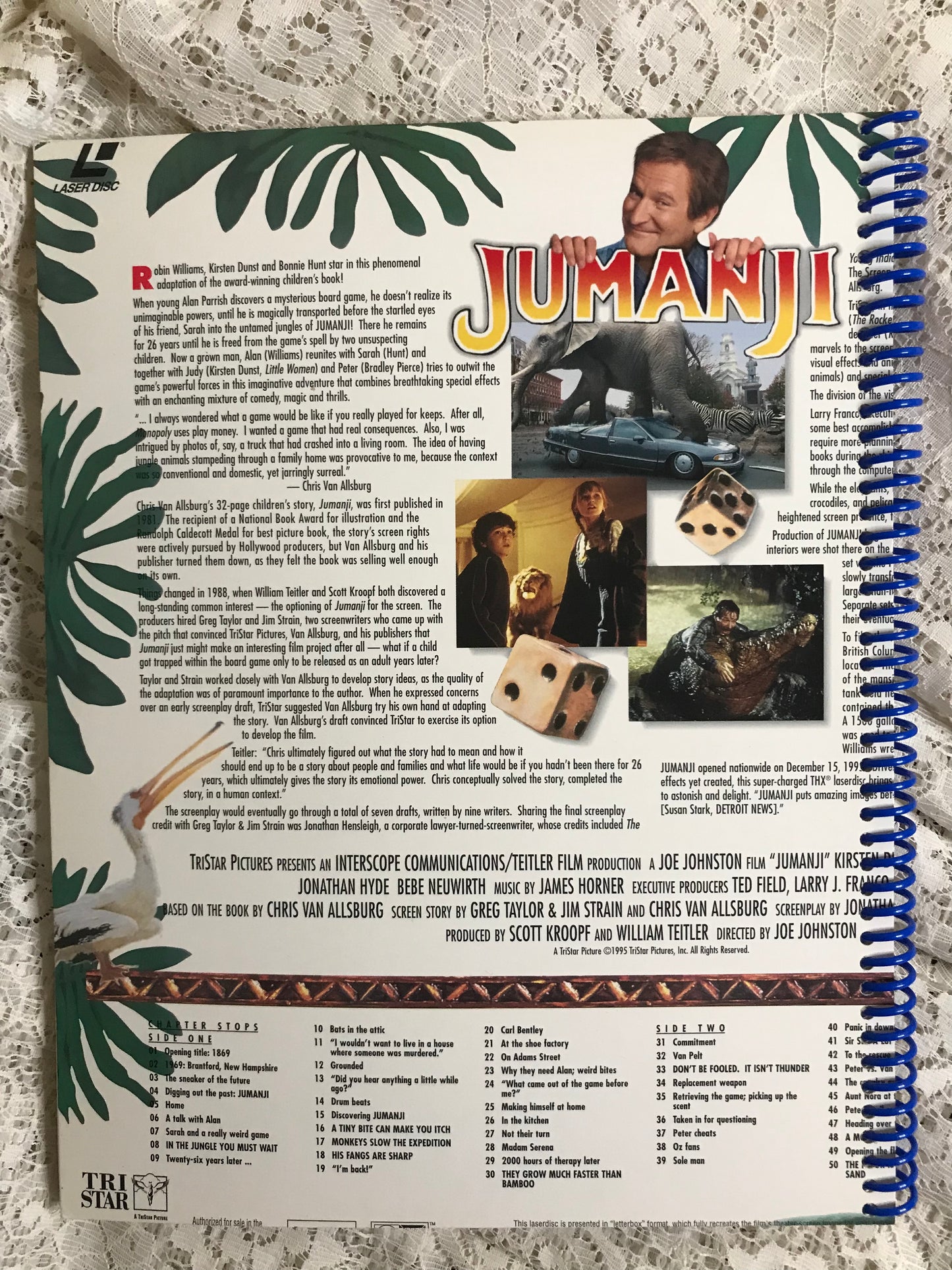 Jumanji Robin Williams Album Cover Notebook
