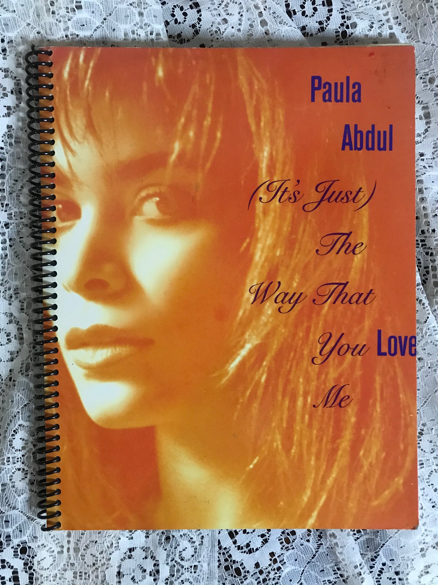 Paula Abdul Recycled Album Cover Notebook