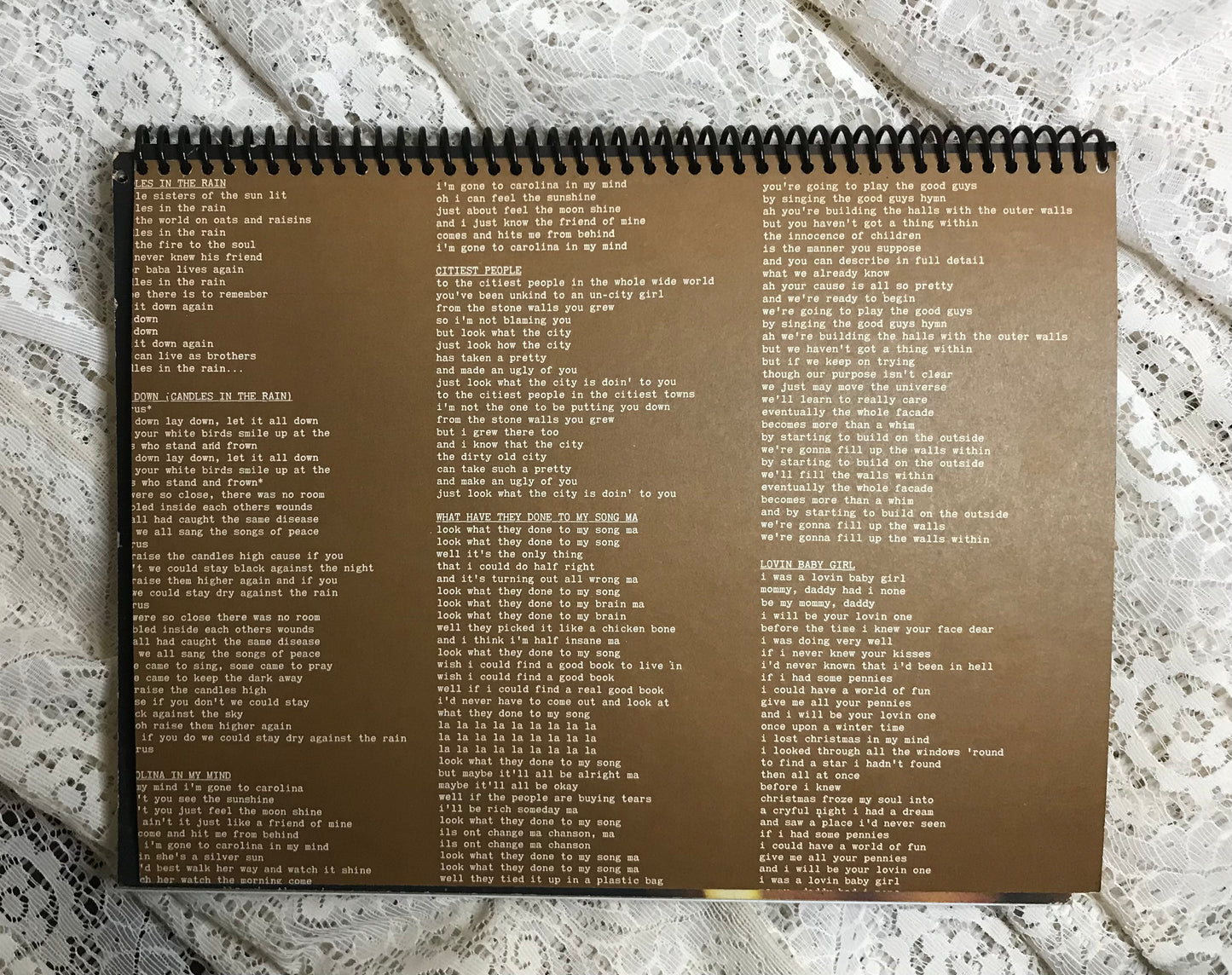 Melanie Lay Down Candles Album Cover Notebook