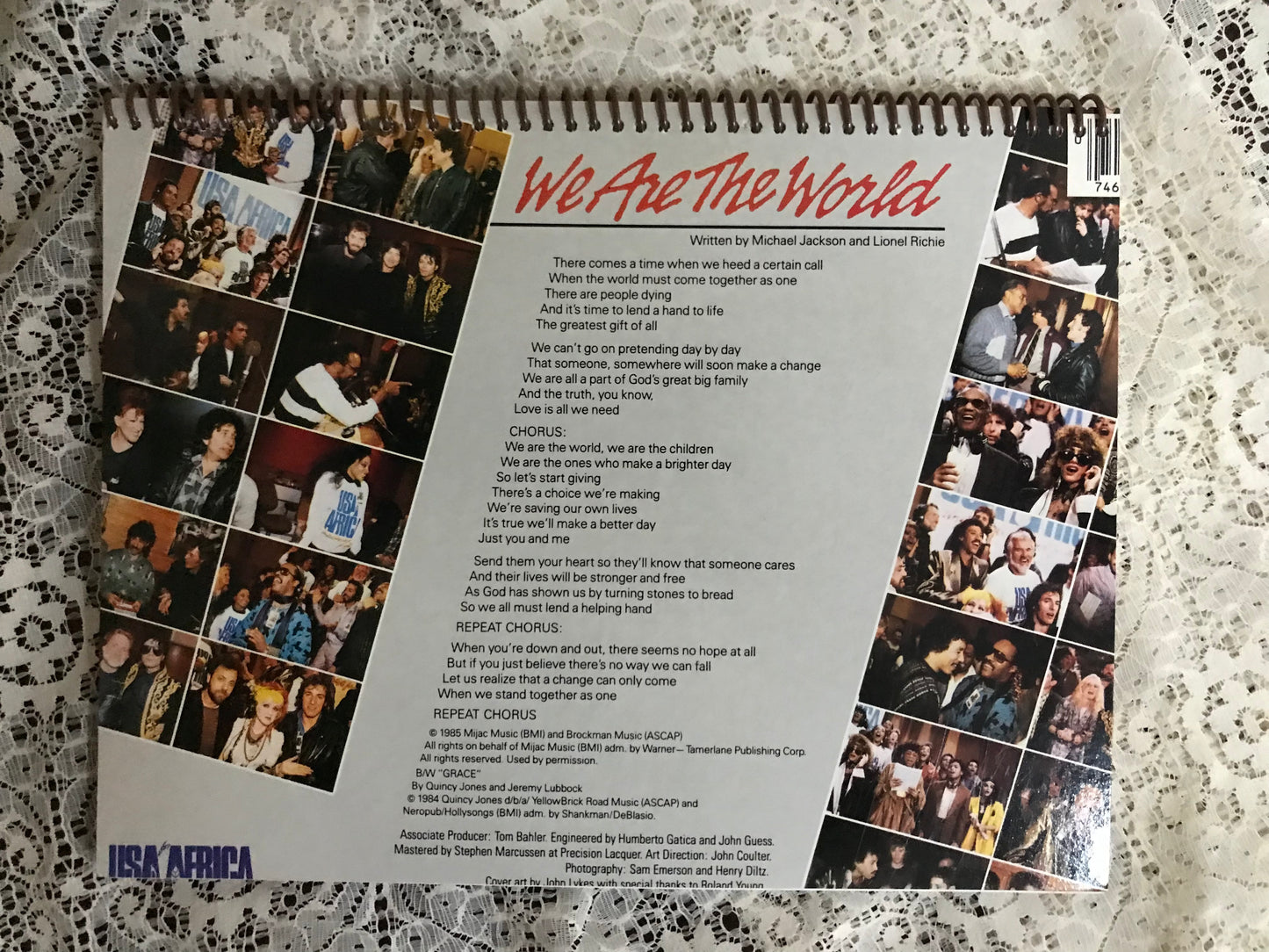 We Are The World Album Cover Notebook