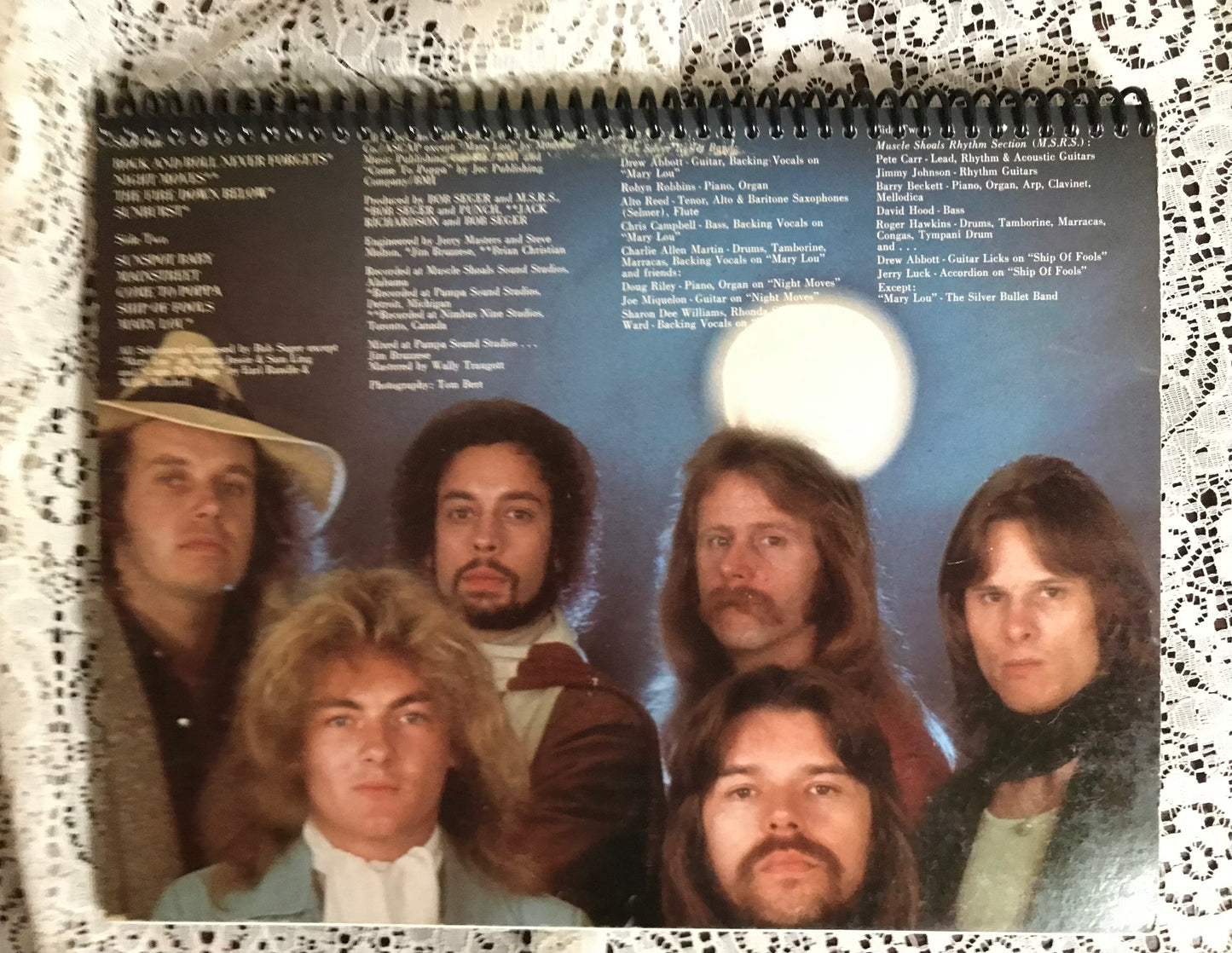 Bob Seger and the Silver Bullet Band Album Cover Notebook
