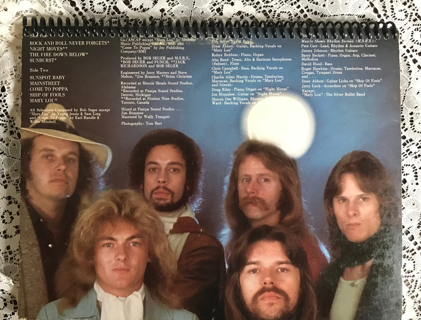 Bob Seger and the Silver Bullet Band Album Cover Notebook