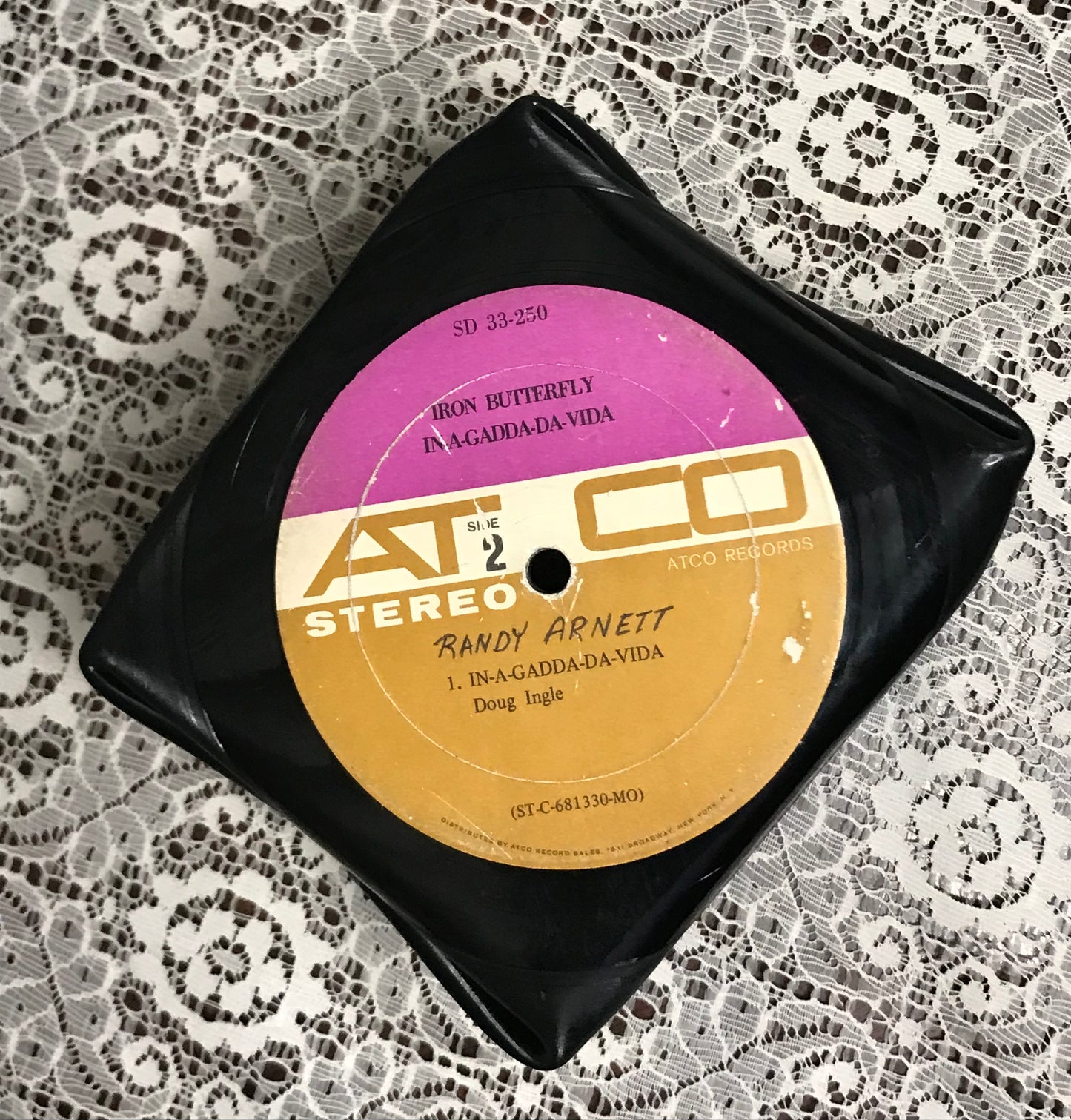 Record Bowl Iron Butterfly…In-A-Gadda-Da-Vida