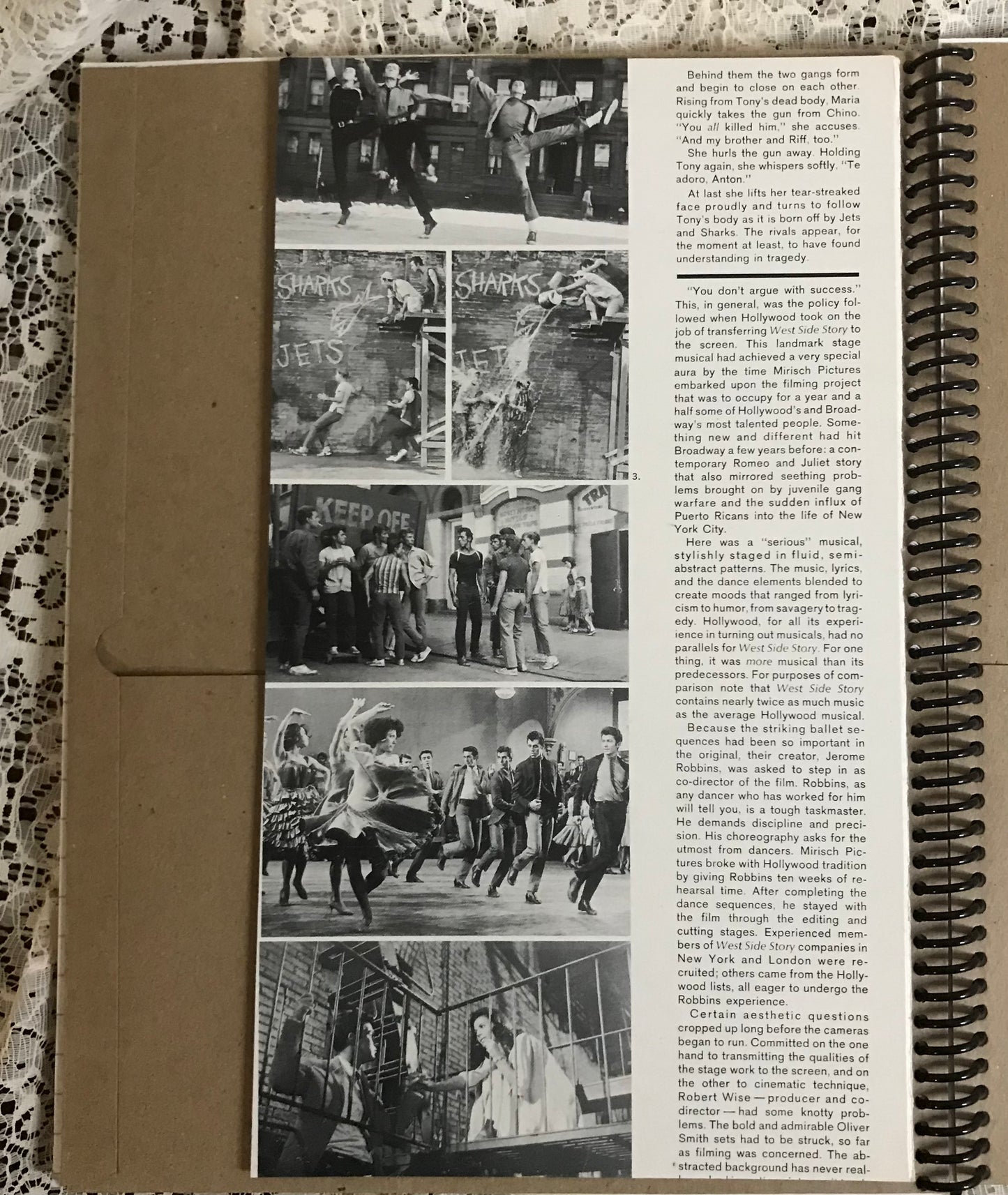 West Side Story Recycled Album Cover Notebook