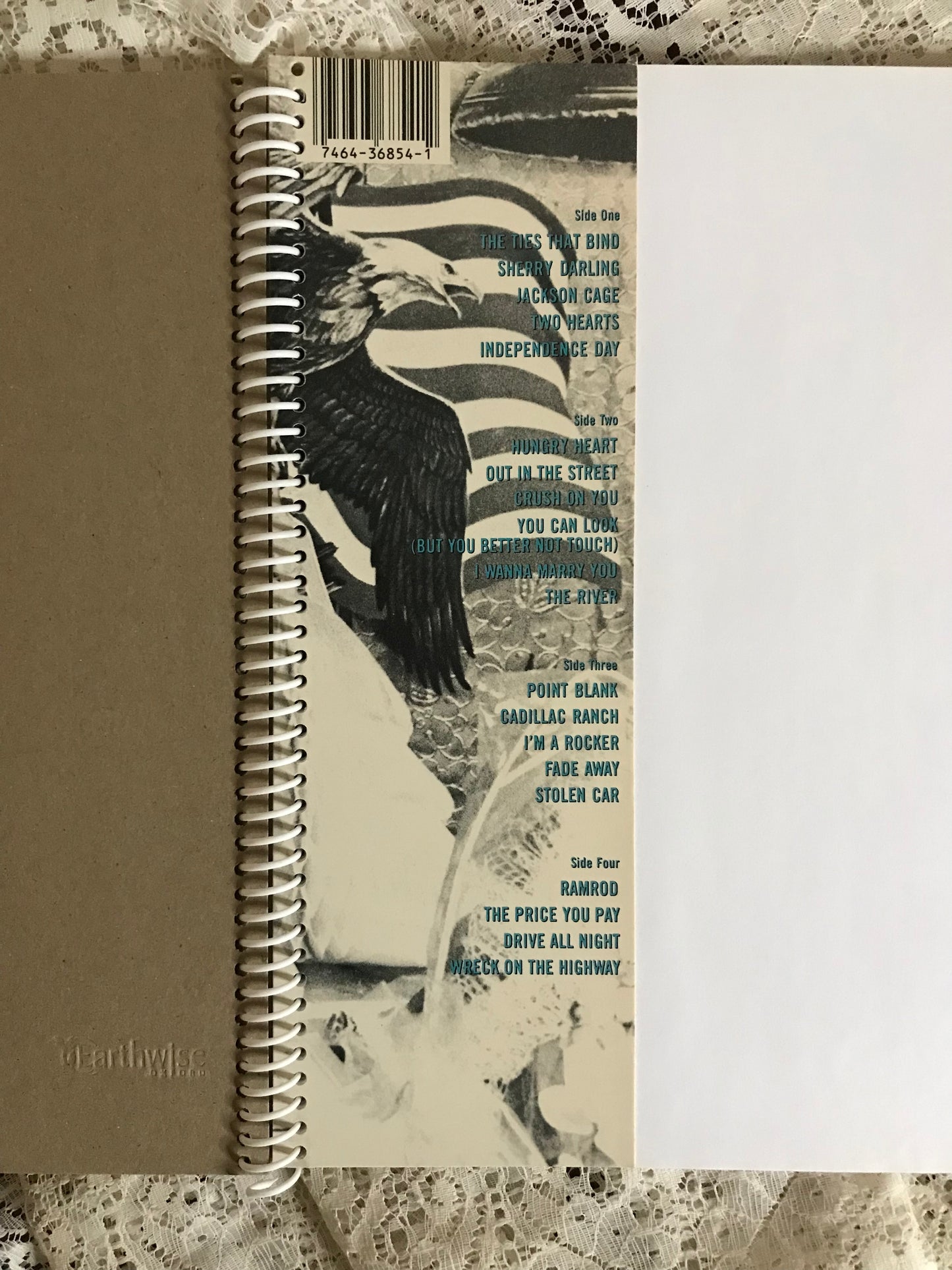 Bruce Springsteen The River Album Cover Notebook