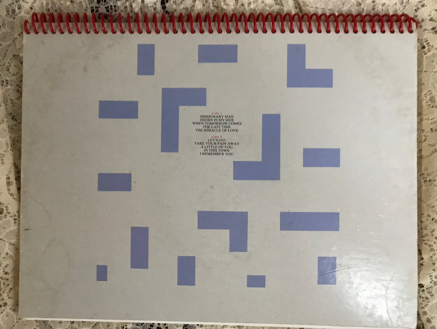 Eurythmics Album Cover Notebook