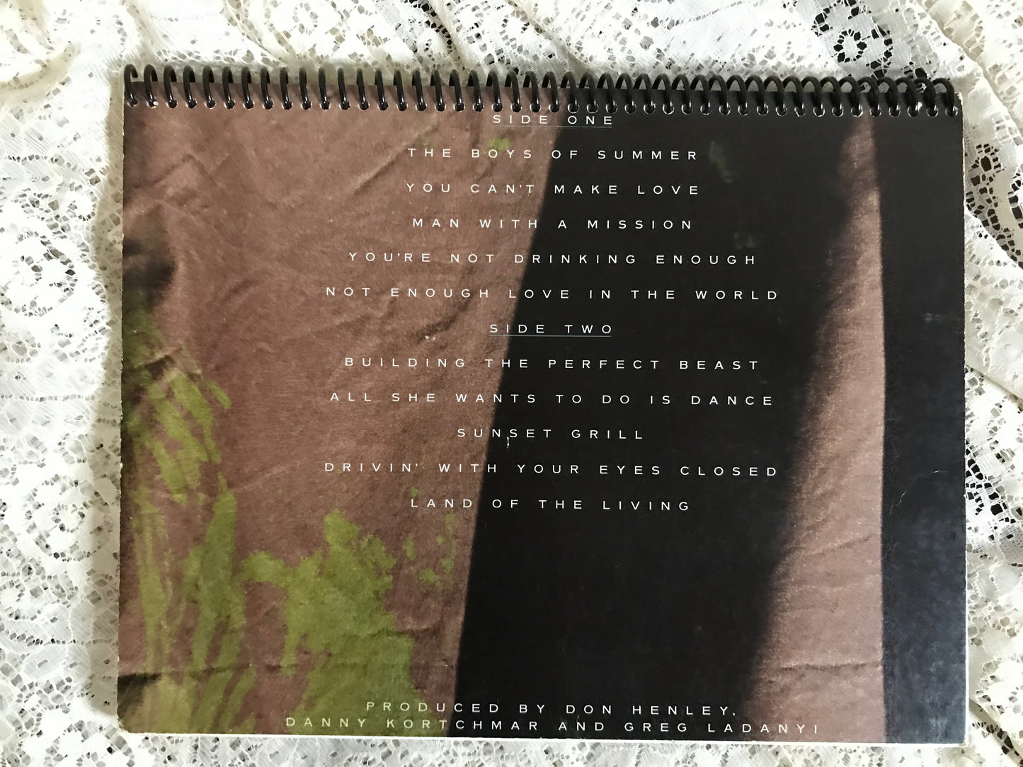 Don Henley Building The Perfect Beast Album Cover Notebook