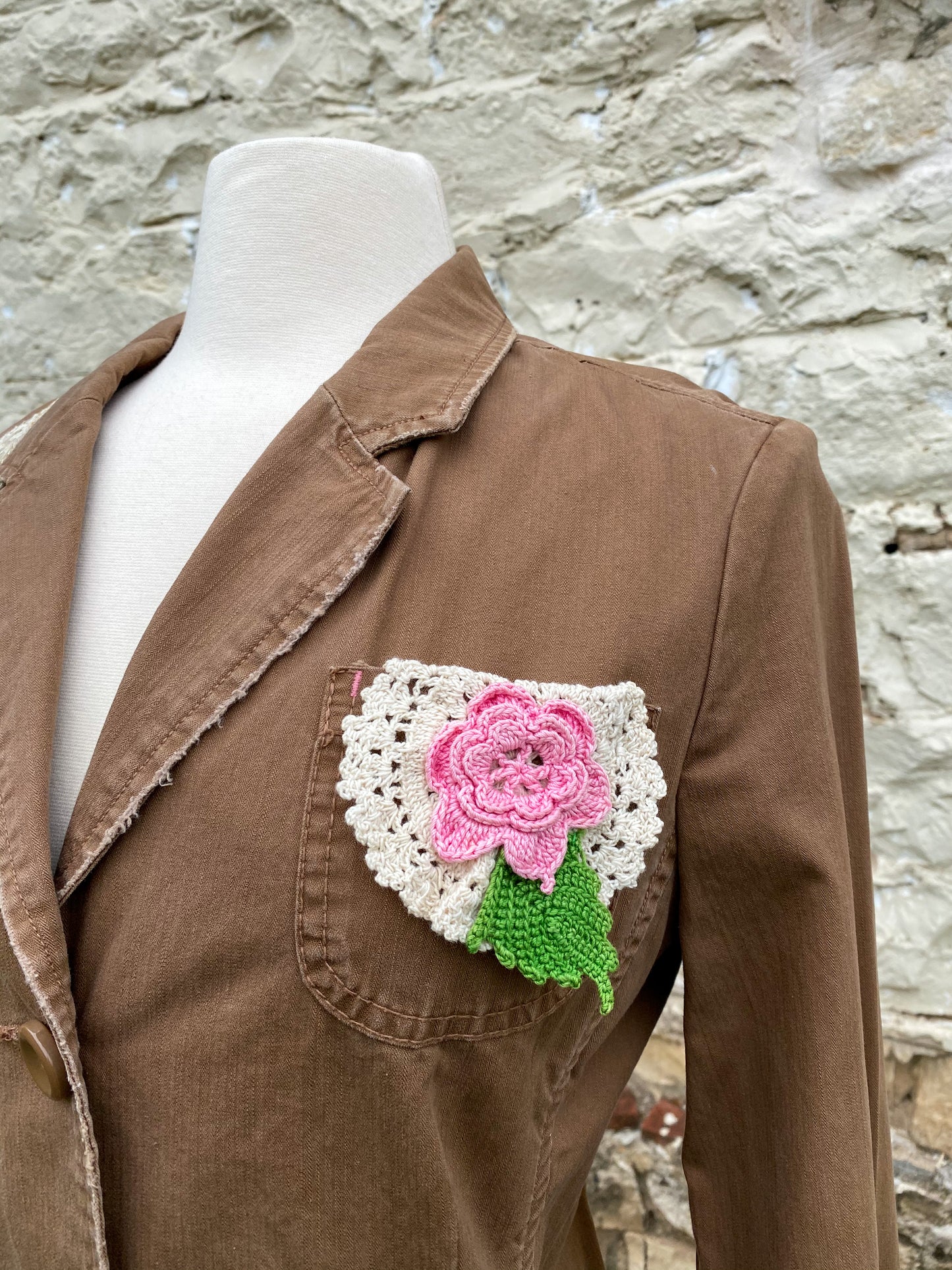 Brown Cotton Jacket - Small